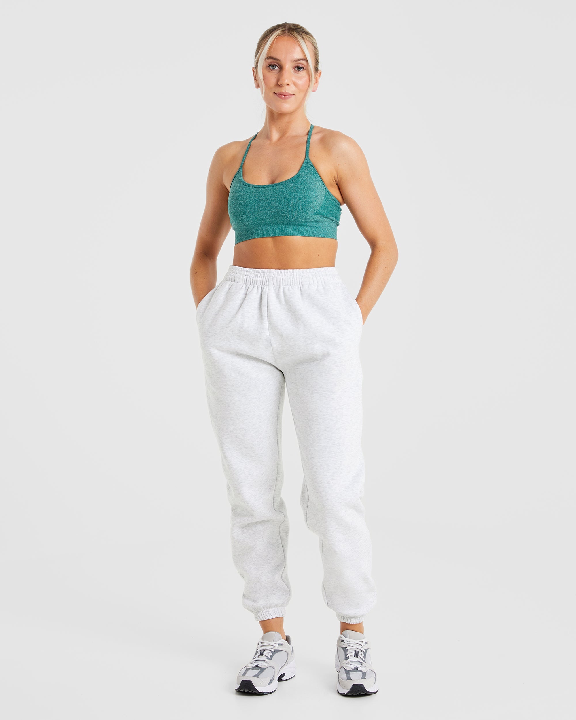 Premium Oversized Joggers - Heather Grau