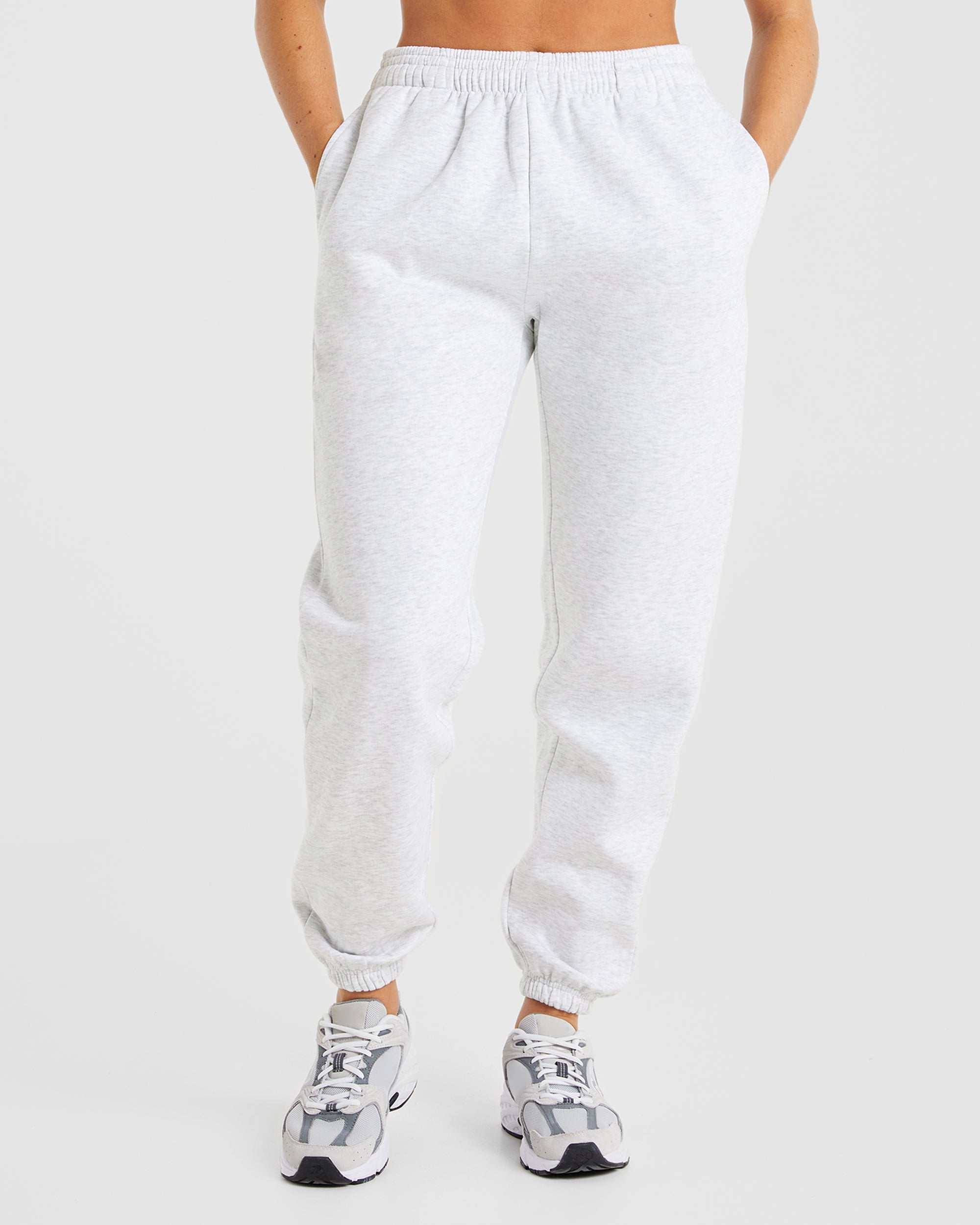 Premium Oversized Joggers - Heather Grau