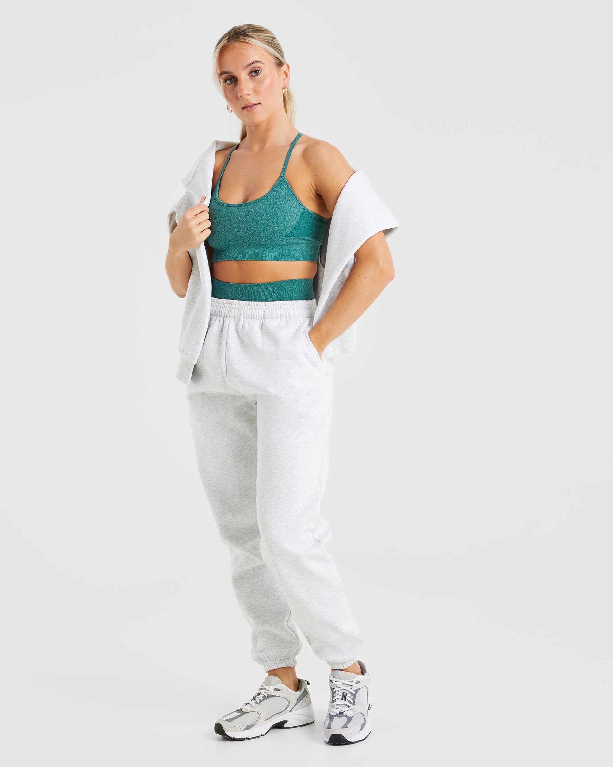 Premium Oversized Joggers - Heather Grau