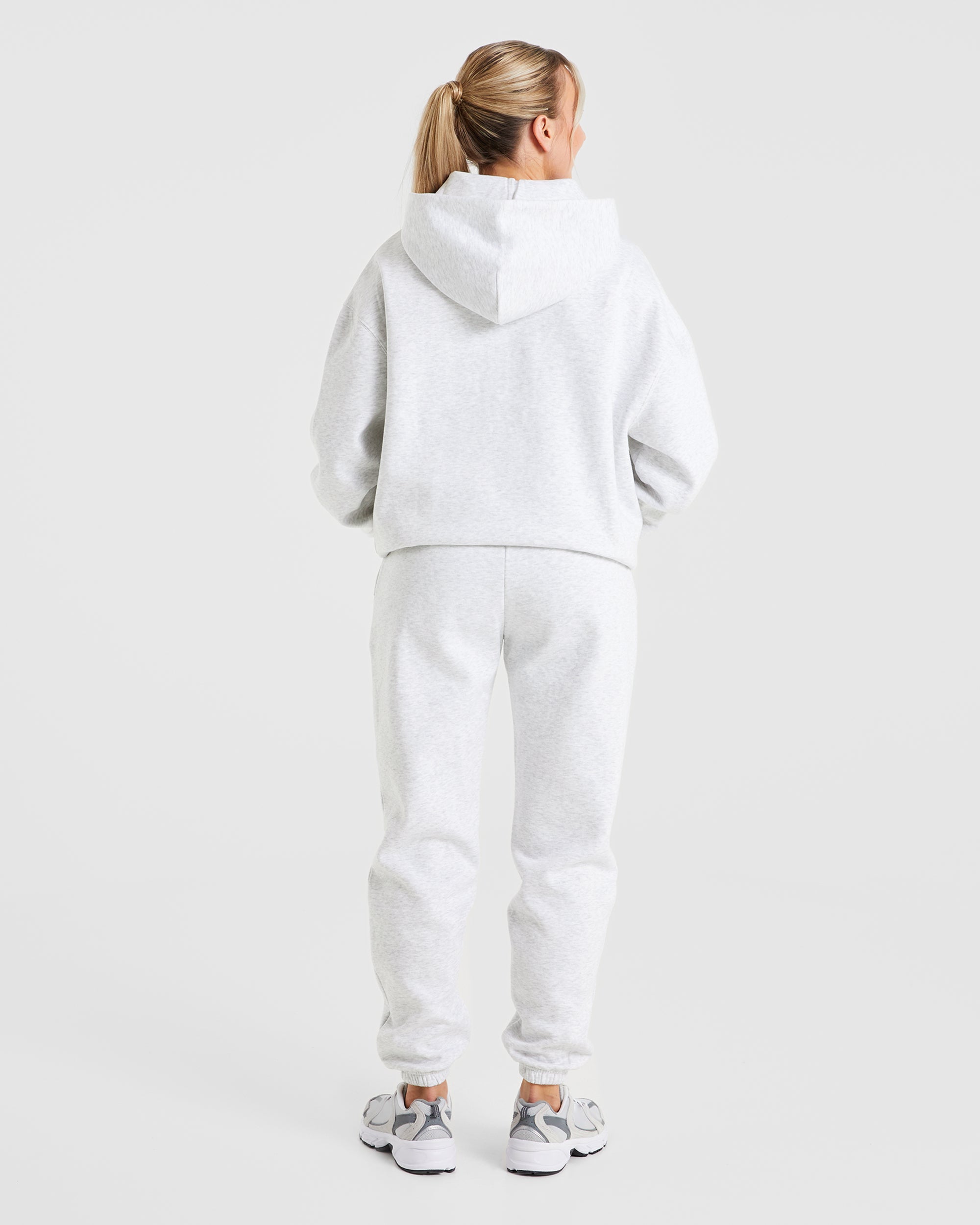 Premium Oversized Hoodie - Heather Grau