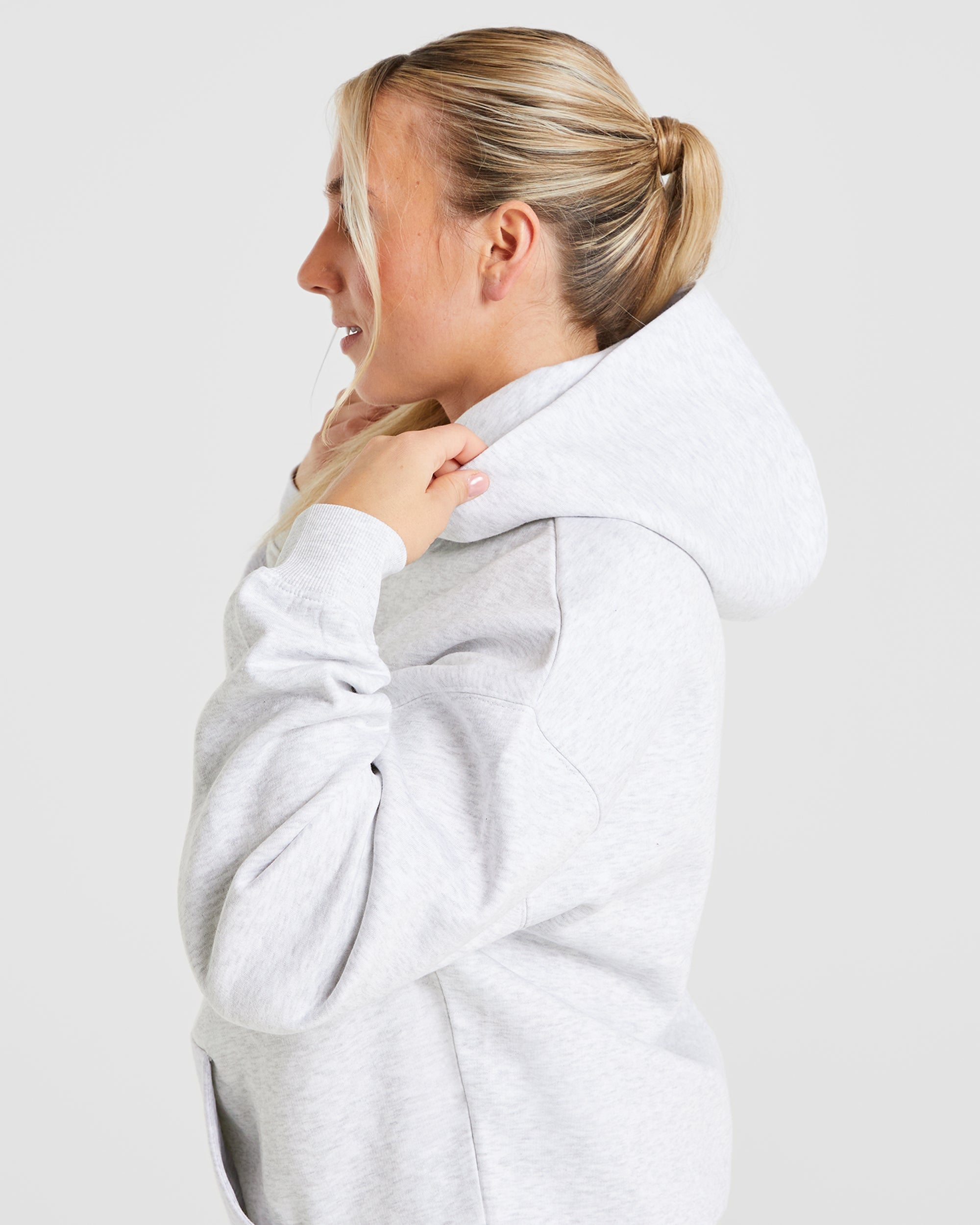 Premium Oversized Hoodie - Heather Grau