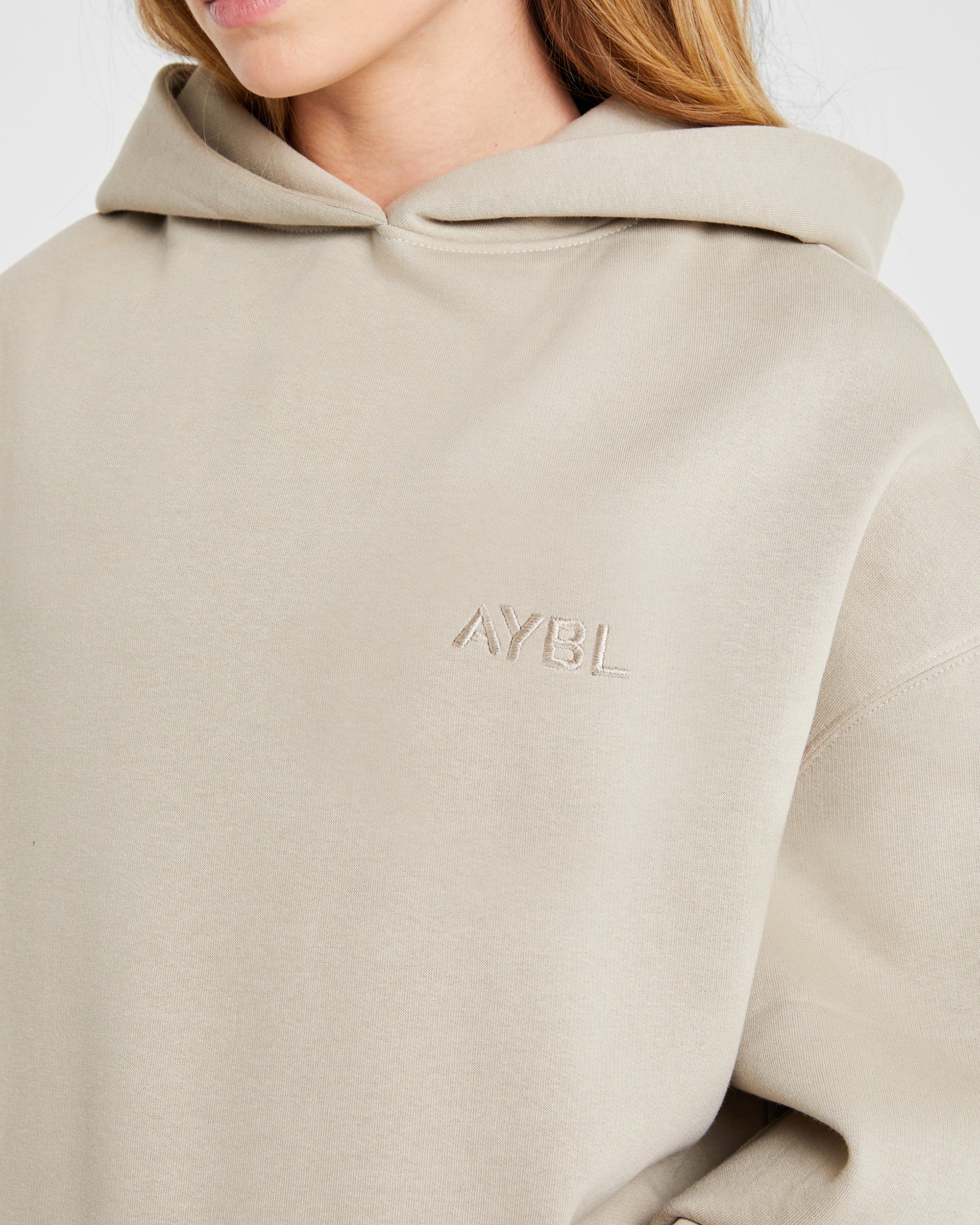 Premium Oversized Hoodie - Light Taupe