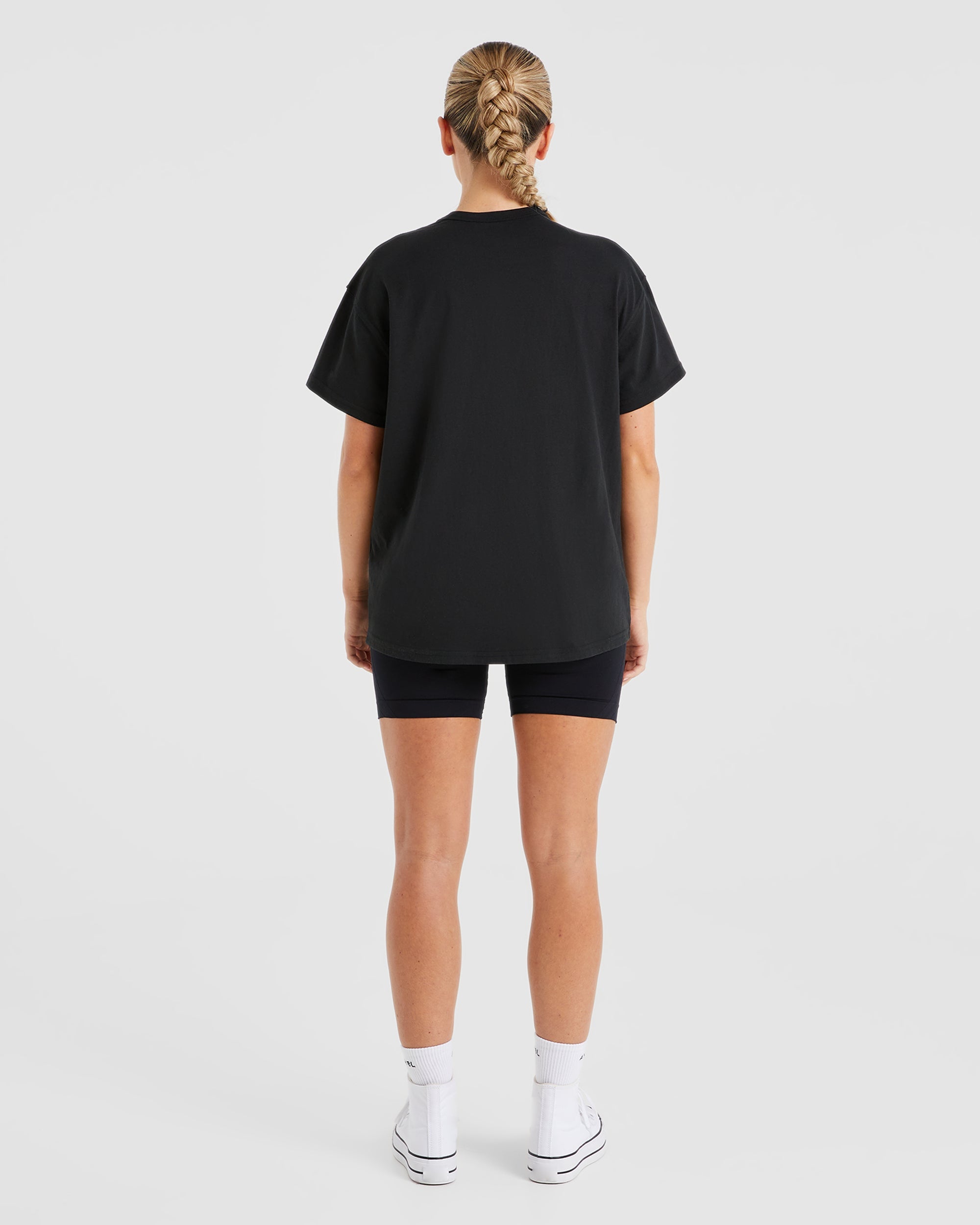 Mind Body Control Oversized T Shirt - Schwarz