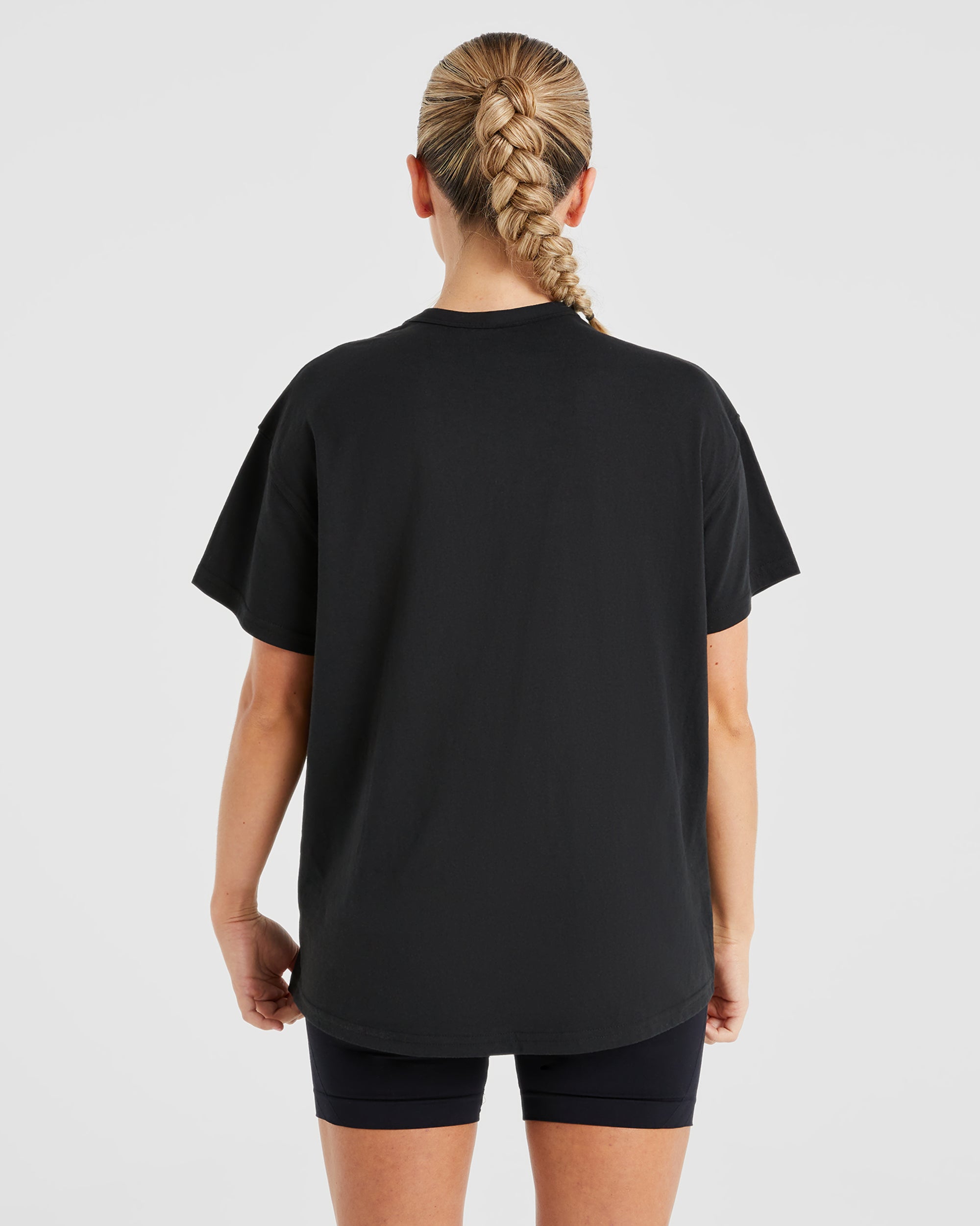 Mind Body Control Oversized T Shirt - Schwarz