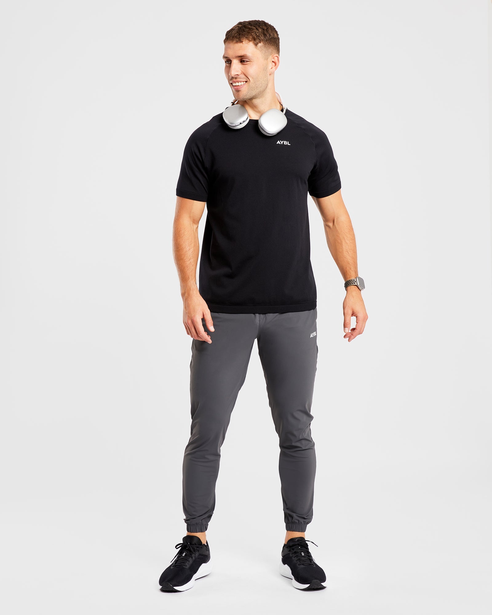 Ascend Seamless T Shirt - Schwarz