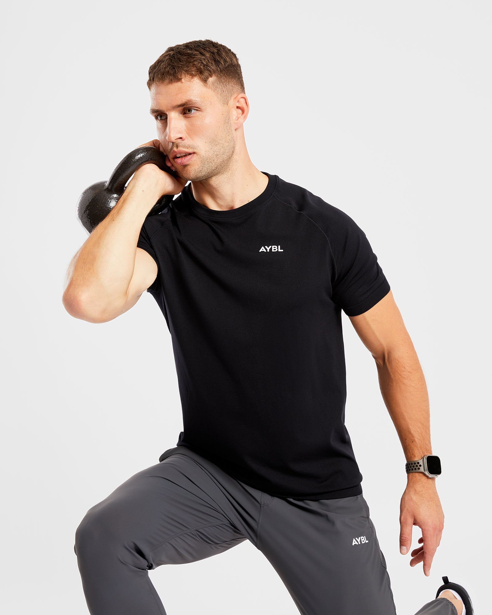 Ascend Seamless T Shirt - Schwarz