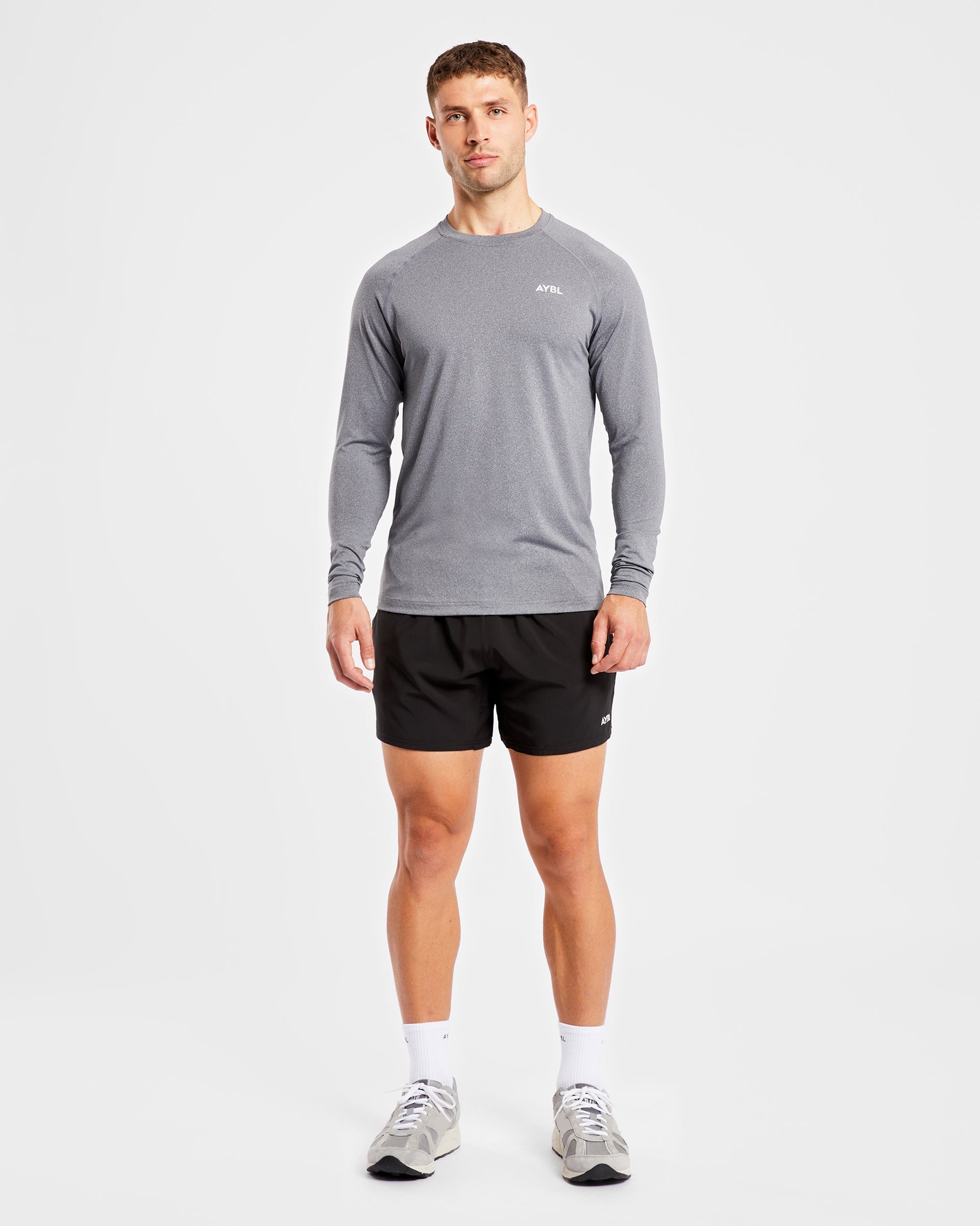 Essential Long Sleeve T Shirt - Grau Marl