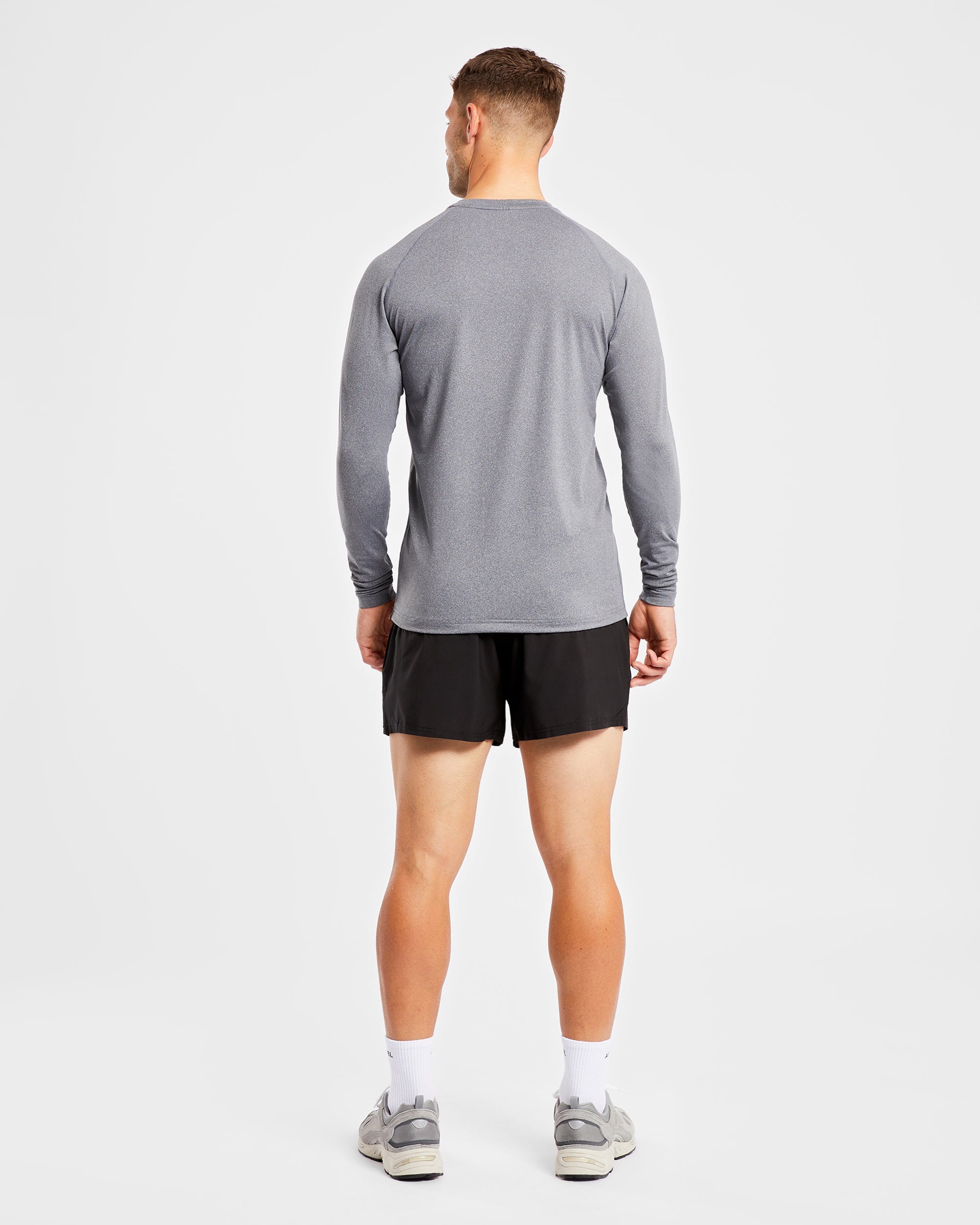 Essential Long Sleeve T Shirt - Grau Marl