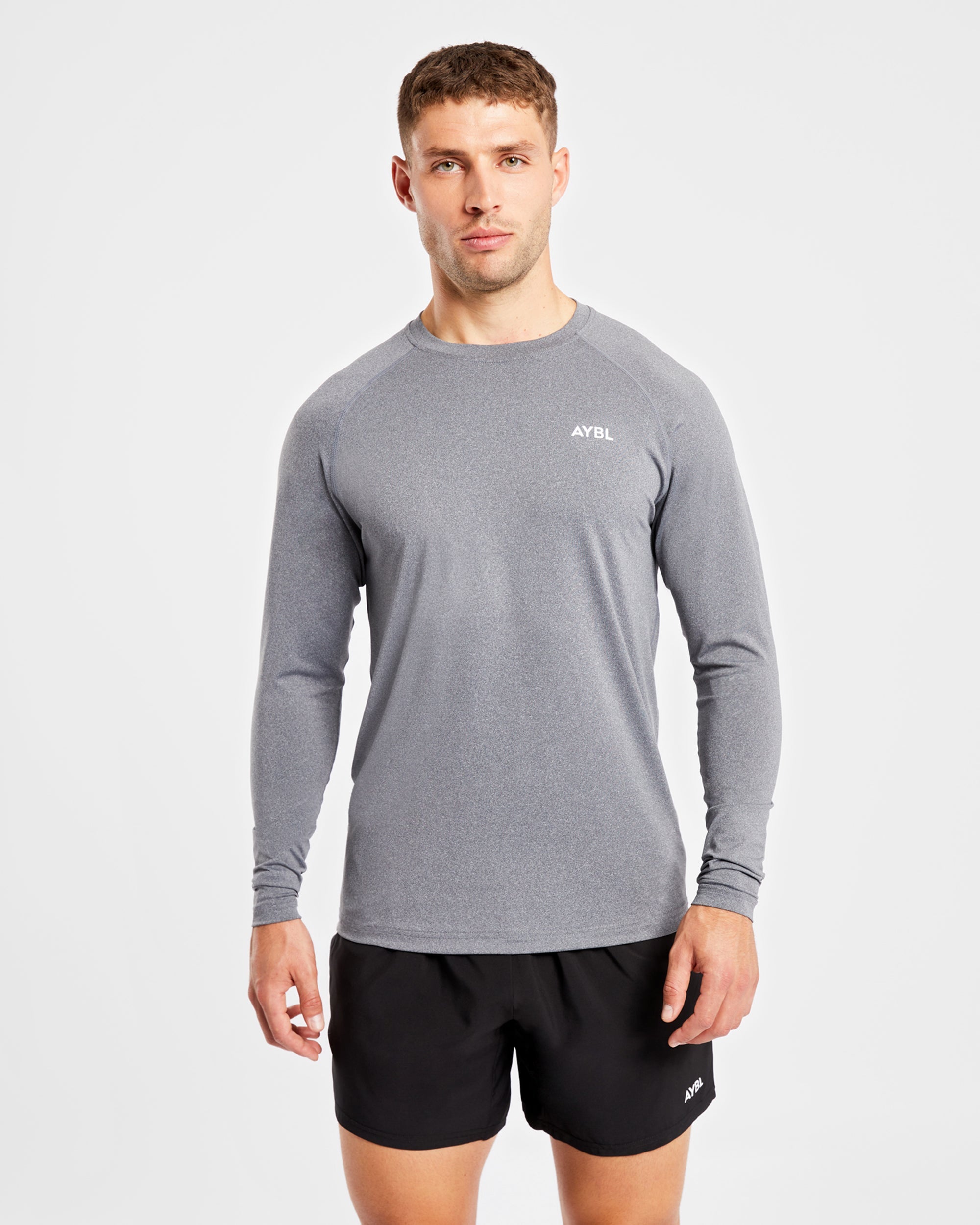 Essential Long Sleeve T Shirt - Grau Marl