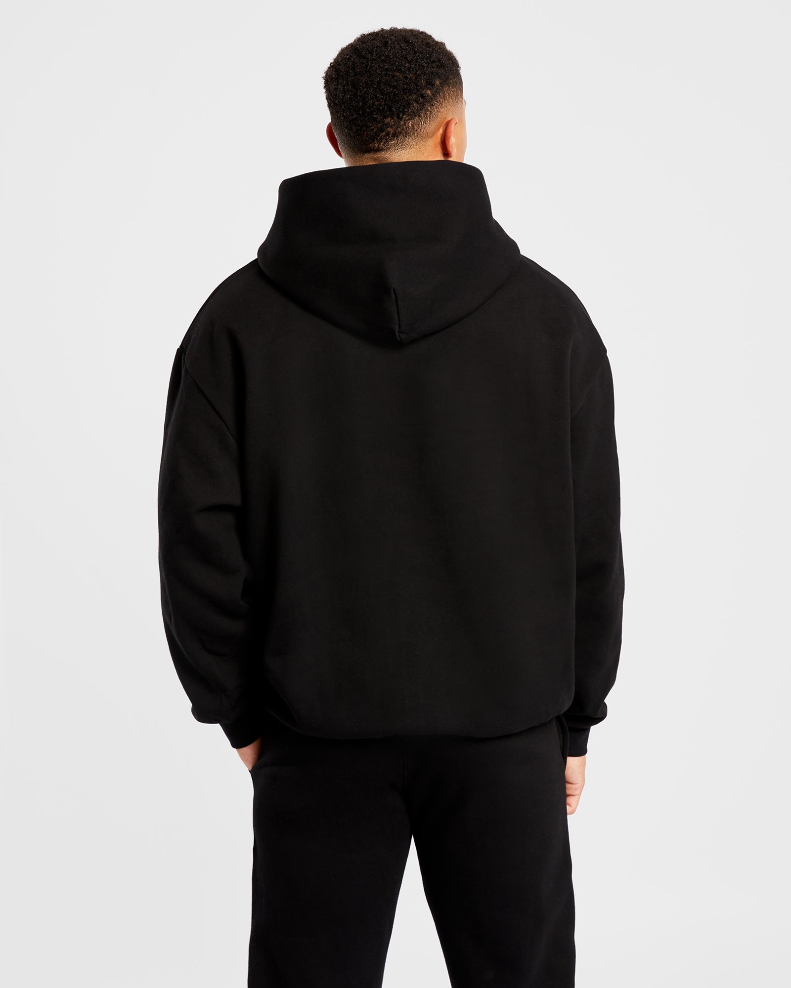 Essential Oversized Hoodie - Schwarz