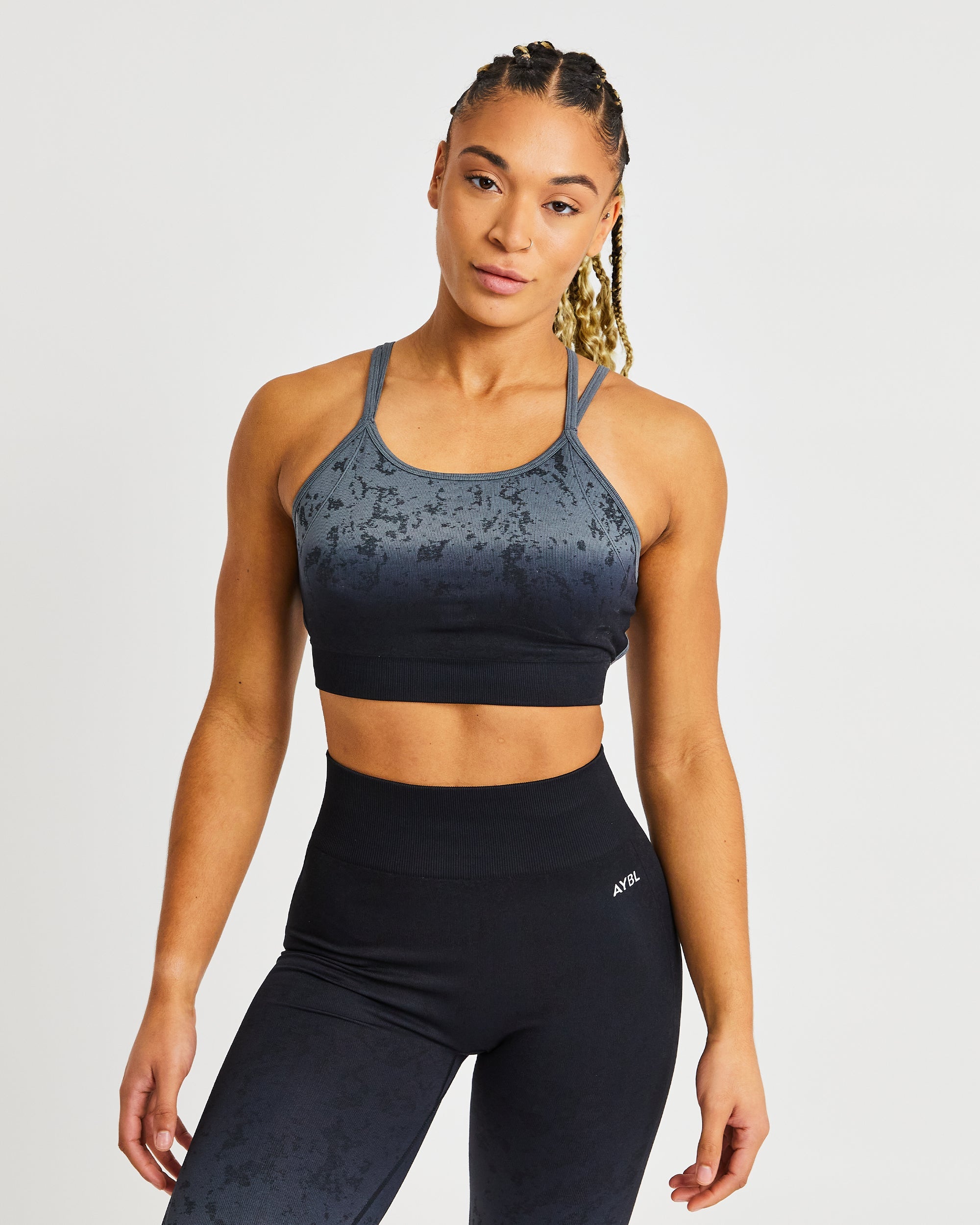 Flare Seamless Sports Bra - Schwarz