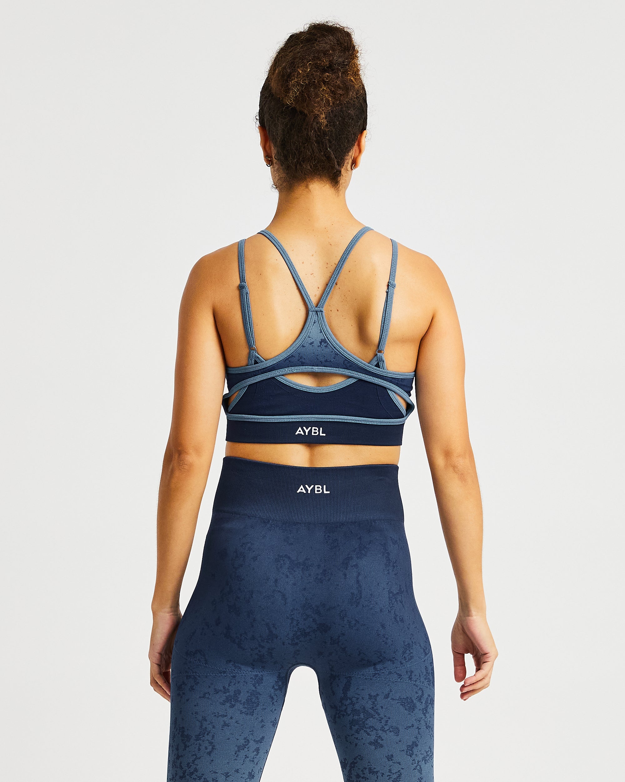 Flare Seamless Sports Bra - Blau