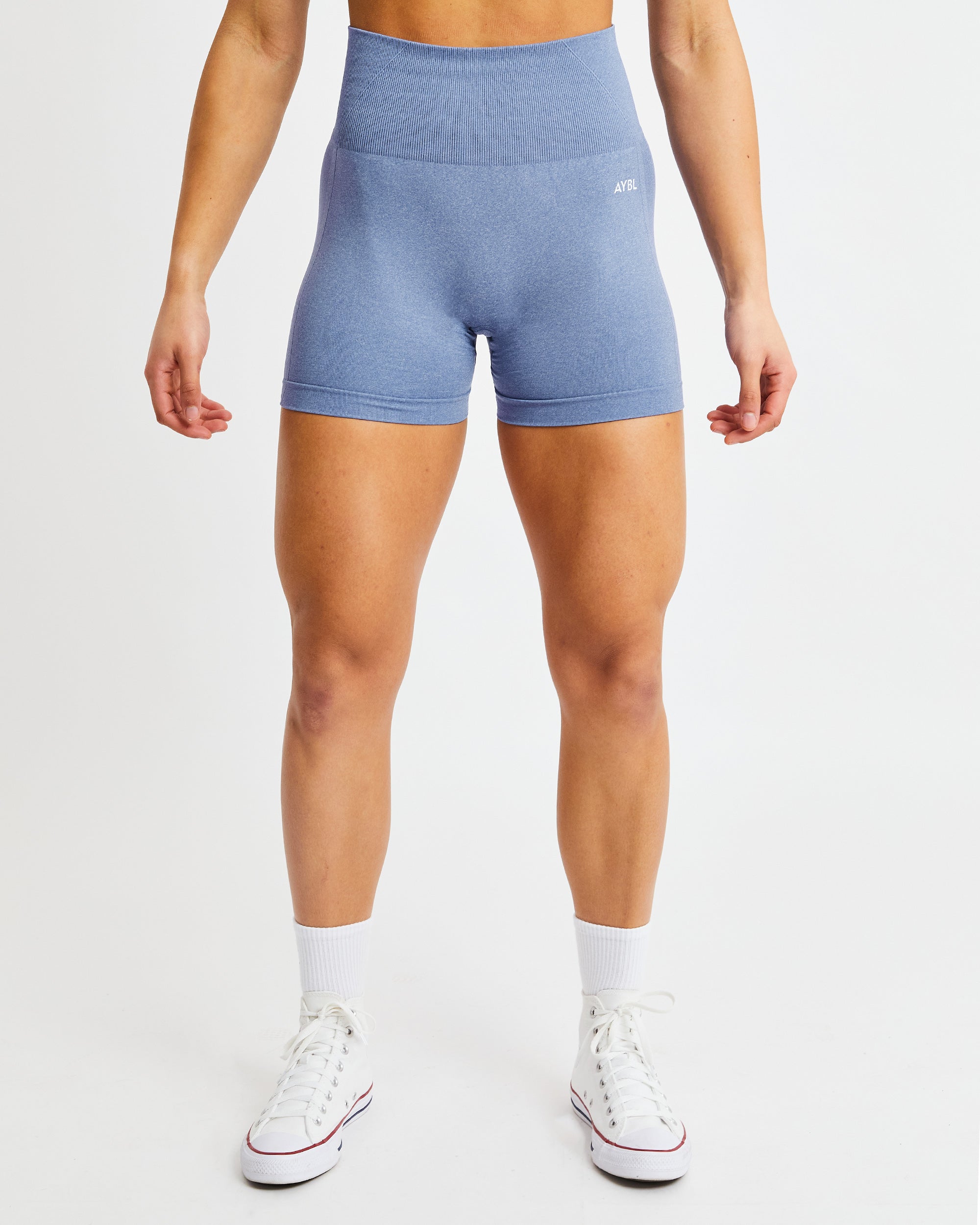 Empower Seamless Shorts - Blau Marl