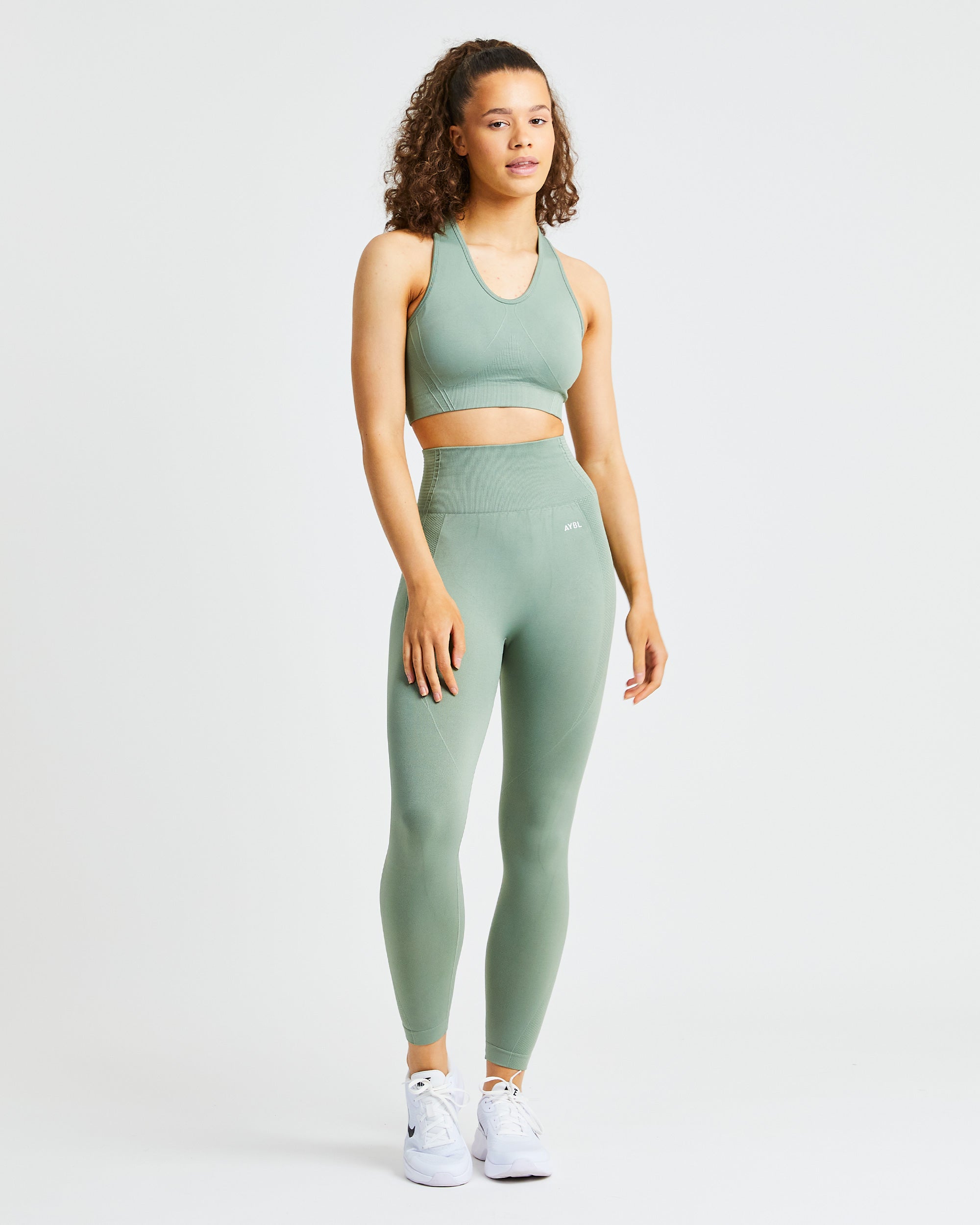 Balance V2 Seamless Sports Bra - Olive Grün