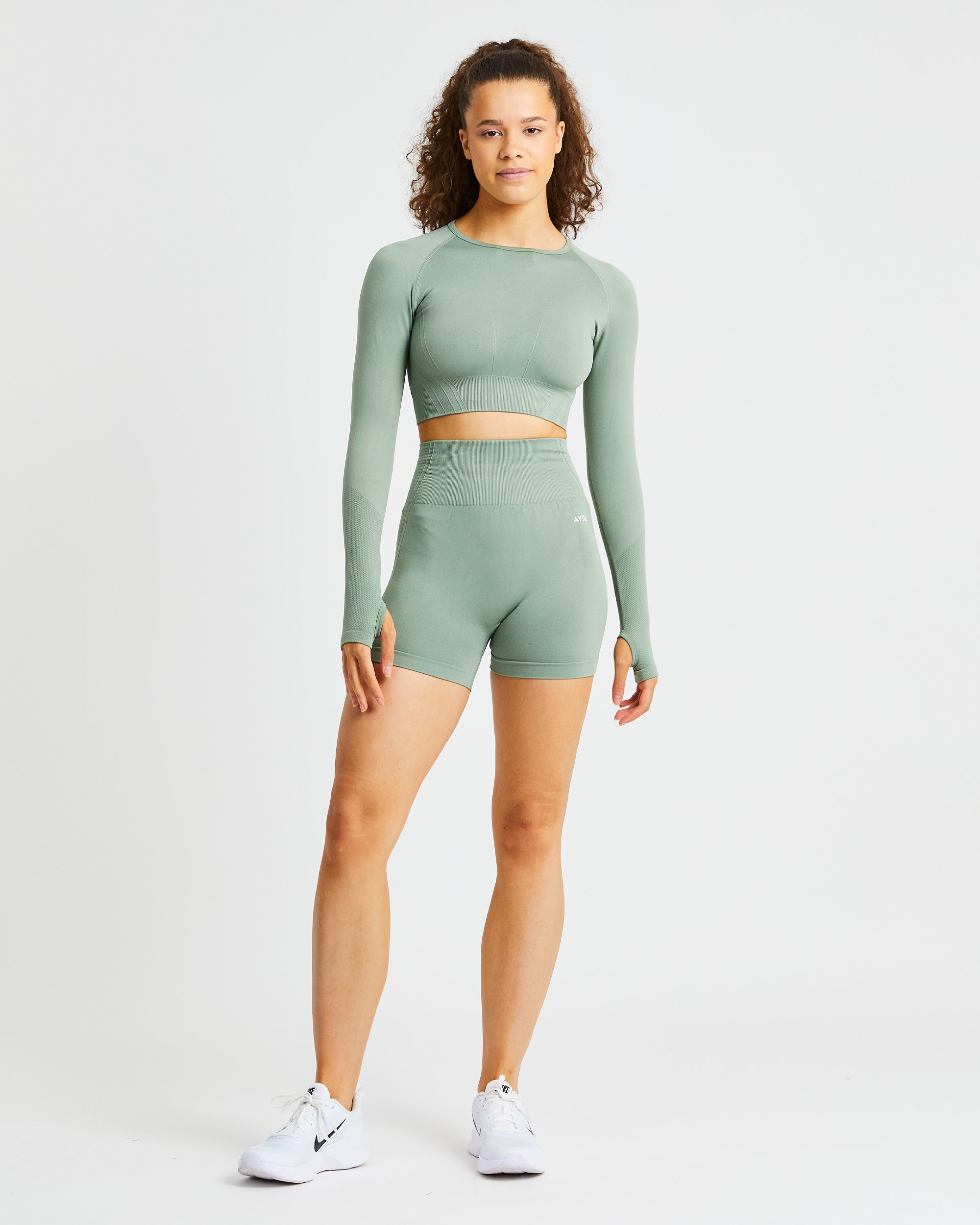 Balance V2 Seamless Shorts - Olive Grün