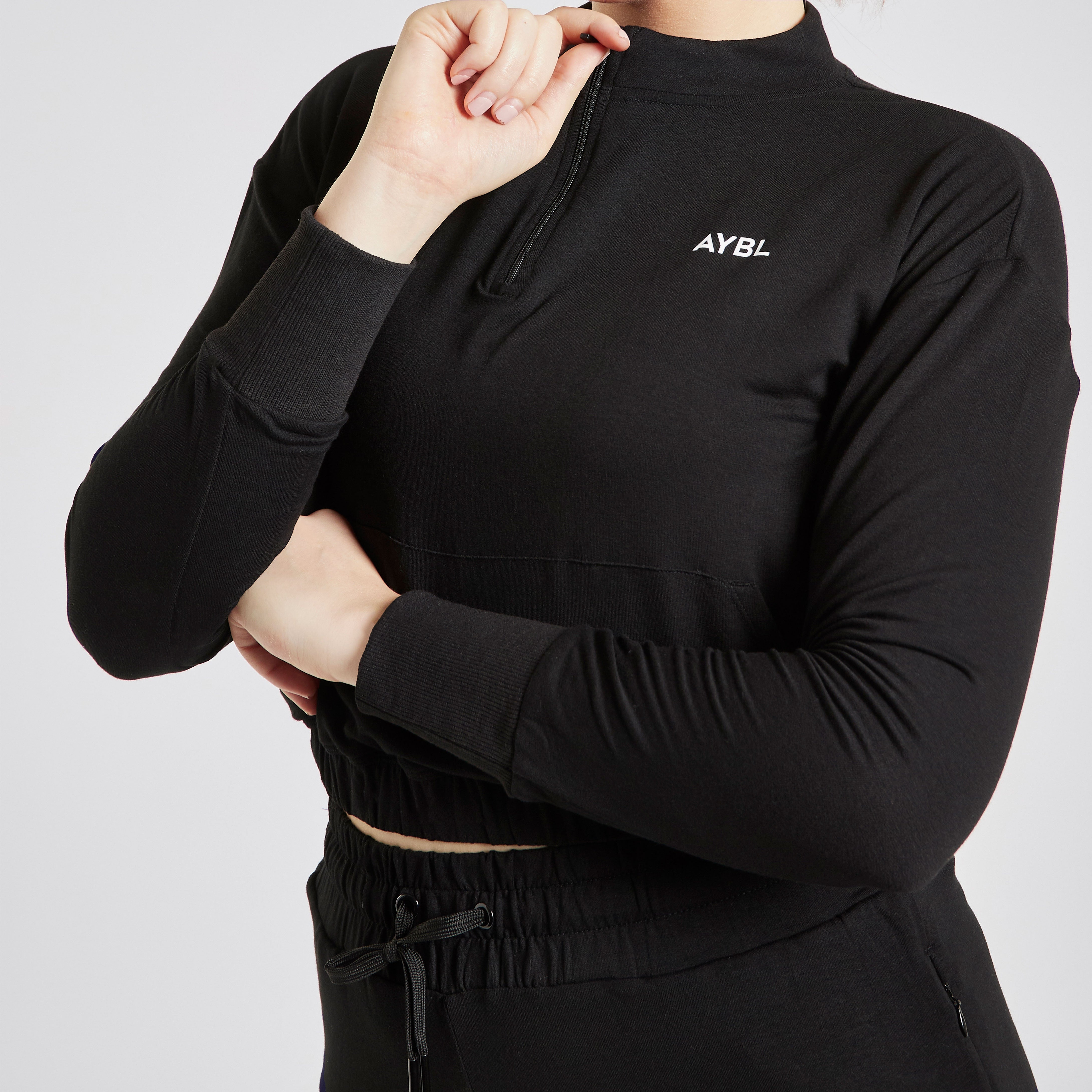 Studio 1/2 Zip Pullover - Schwarz