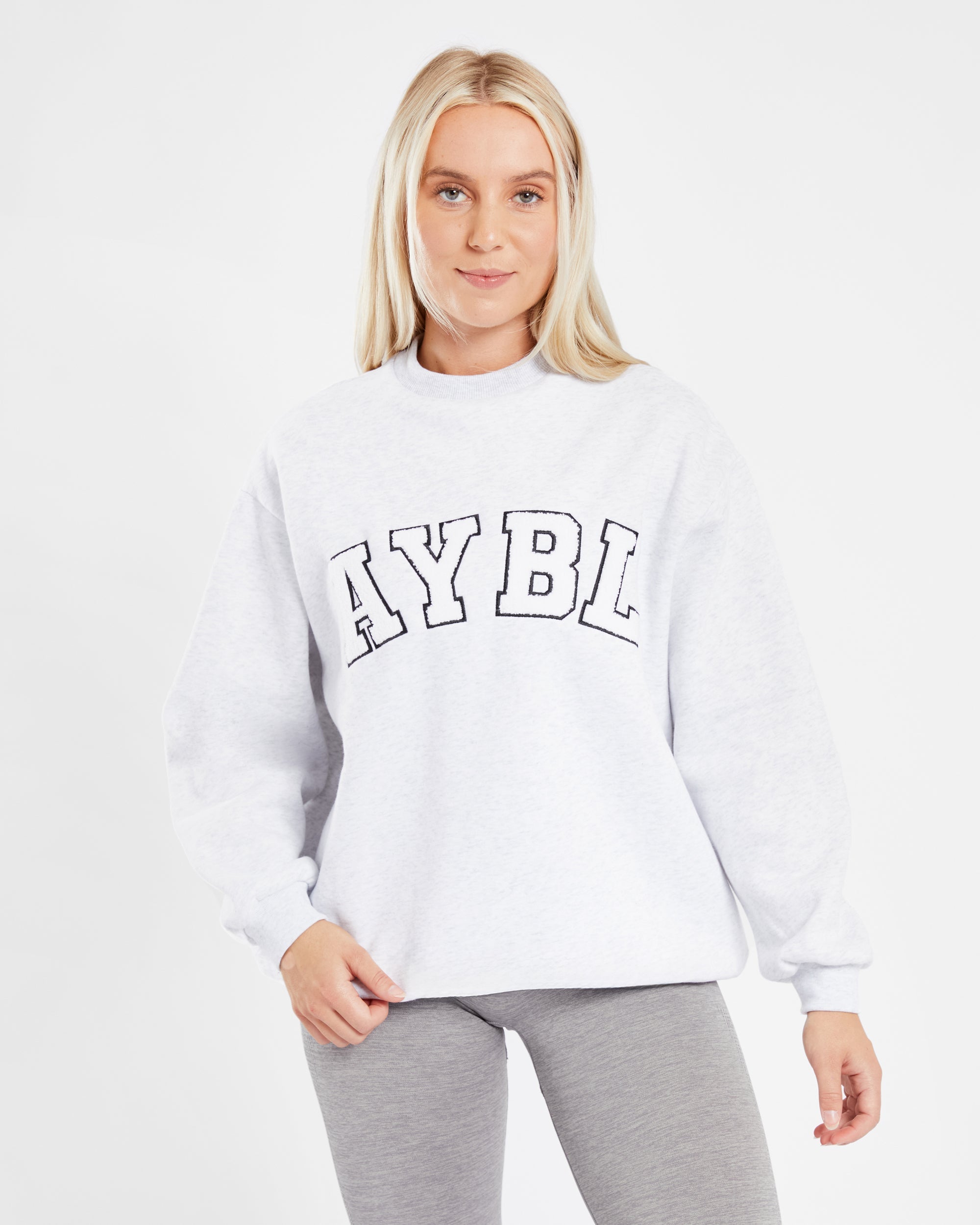 Varsity Oversized Sweatshirt - Heather Grau