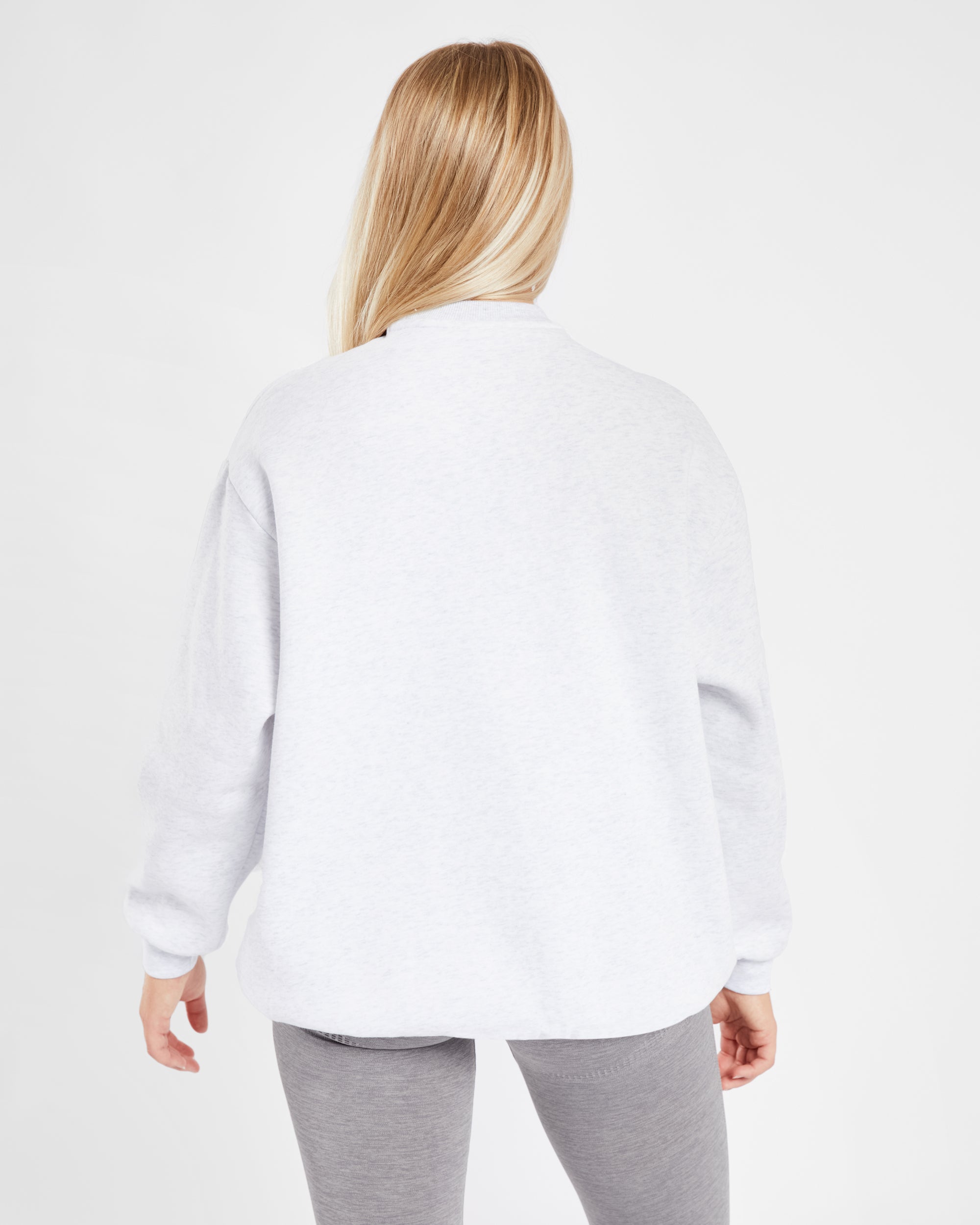 Varsity Oversized Sweatshirt - Heather Grau