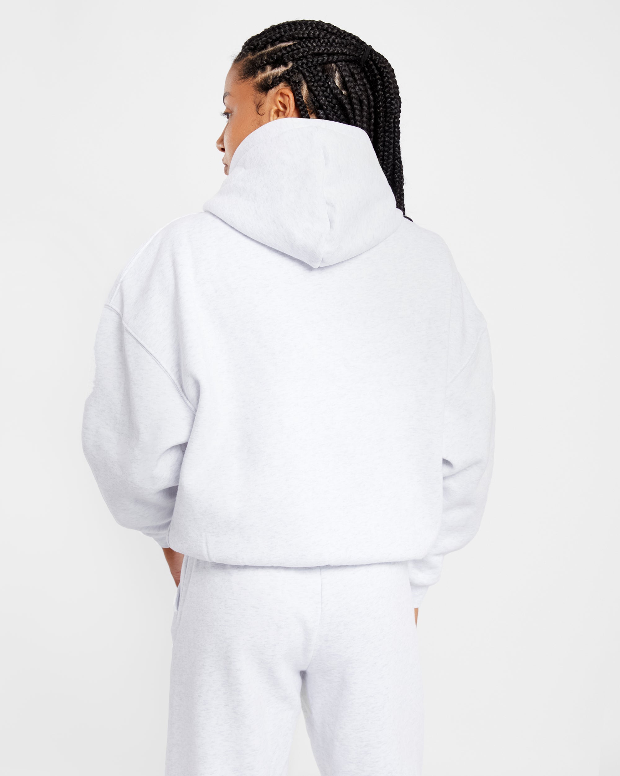 Varsity Oversized Hoodie - Heather Grau