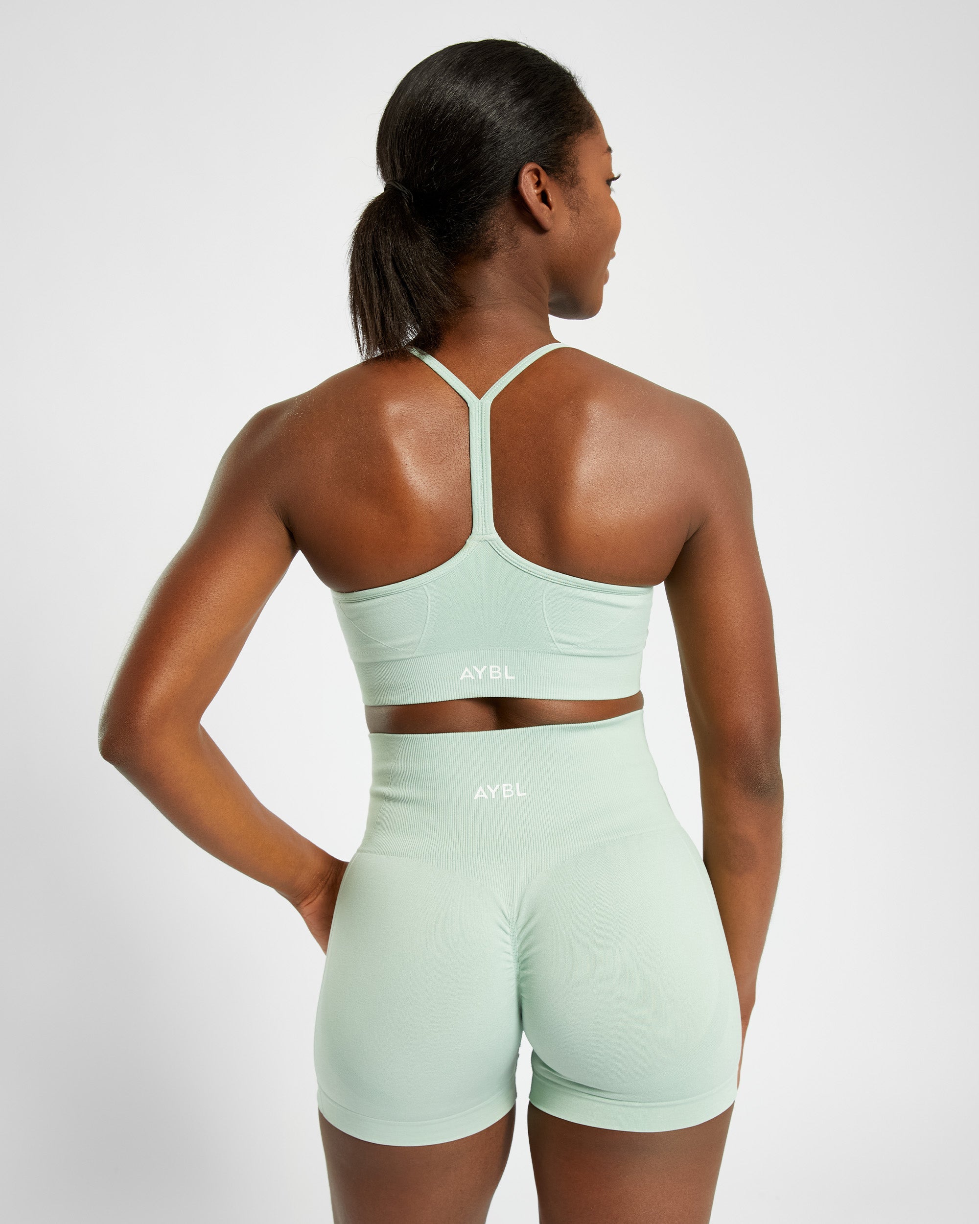 Empower Seamless Sports Bra - Spring Grün Marl