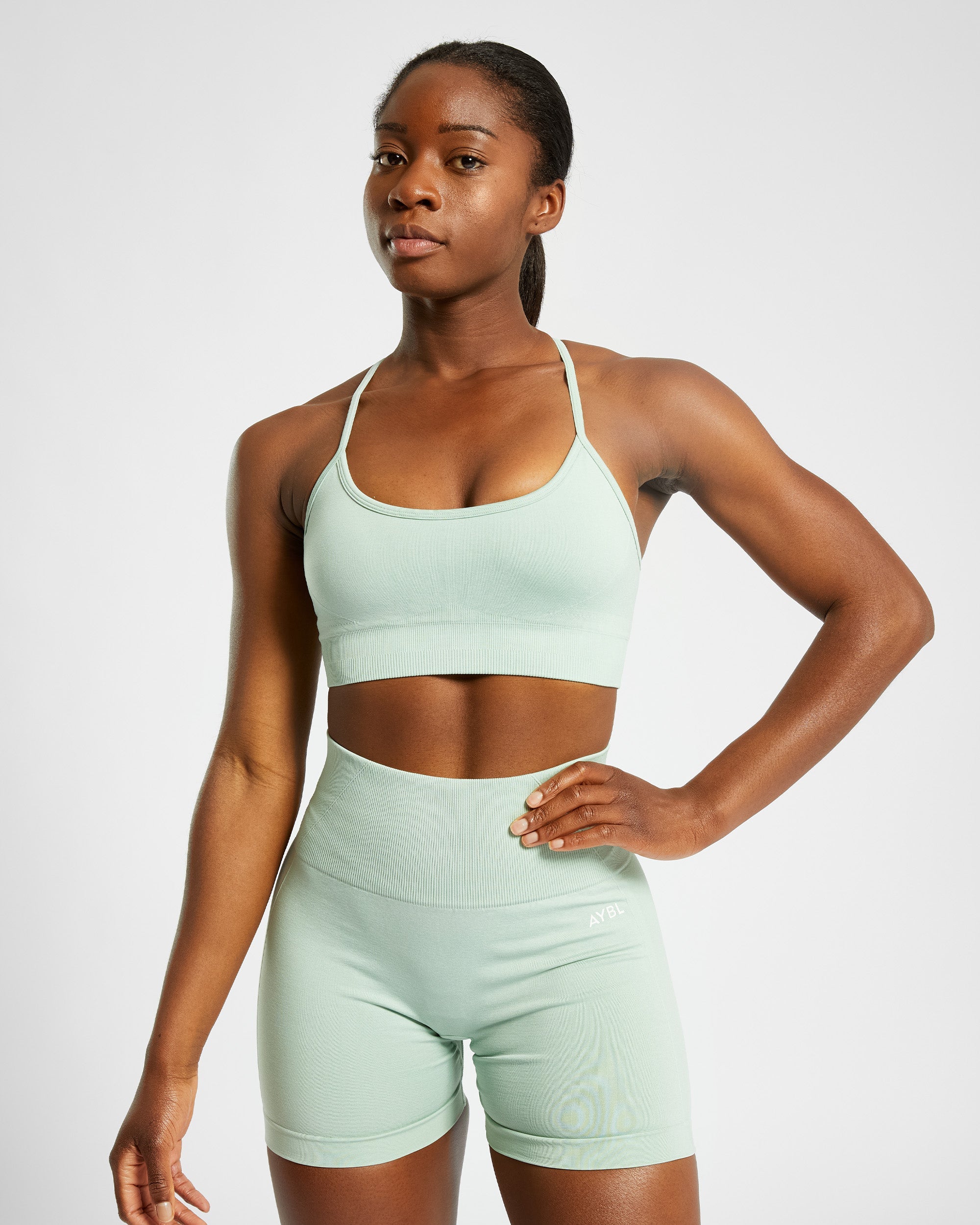 Empower Seamless Sports Bra - Spring Grün Marl