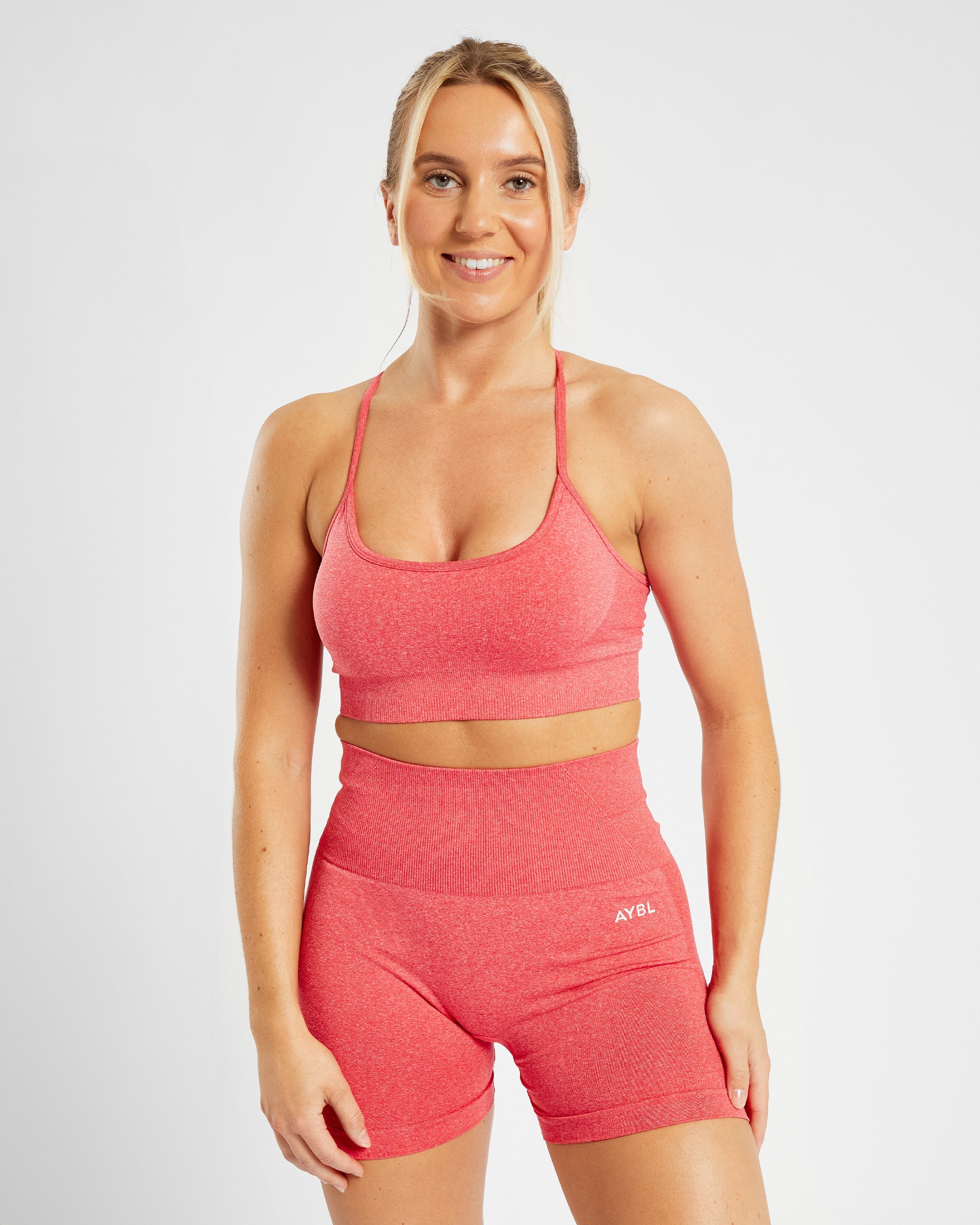 Empower Seamless Sports Bra - Coral Rot Marl