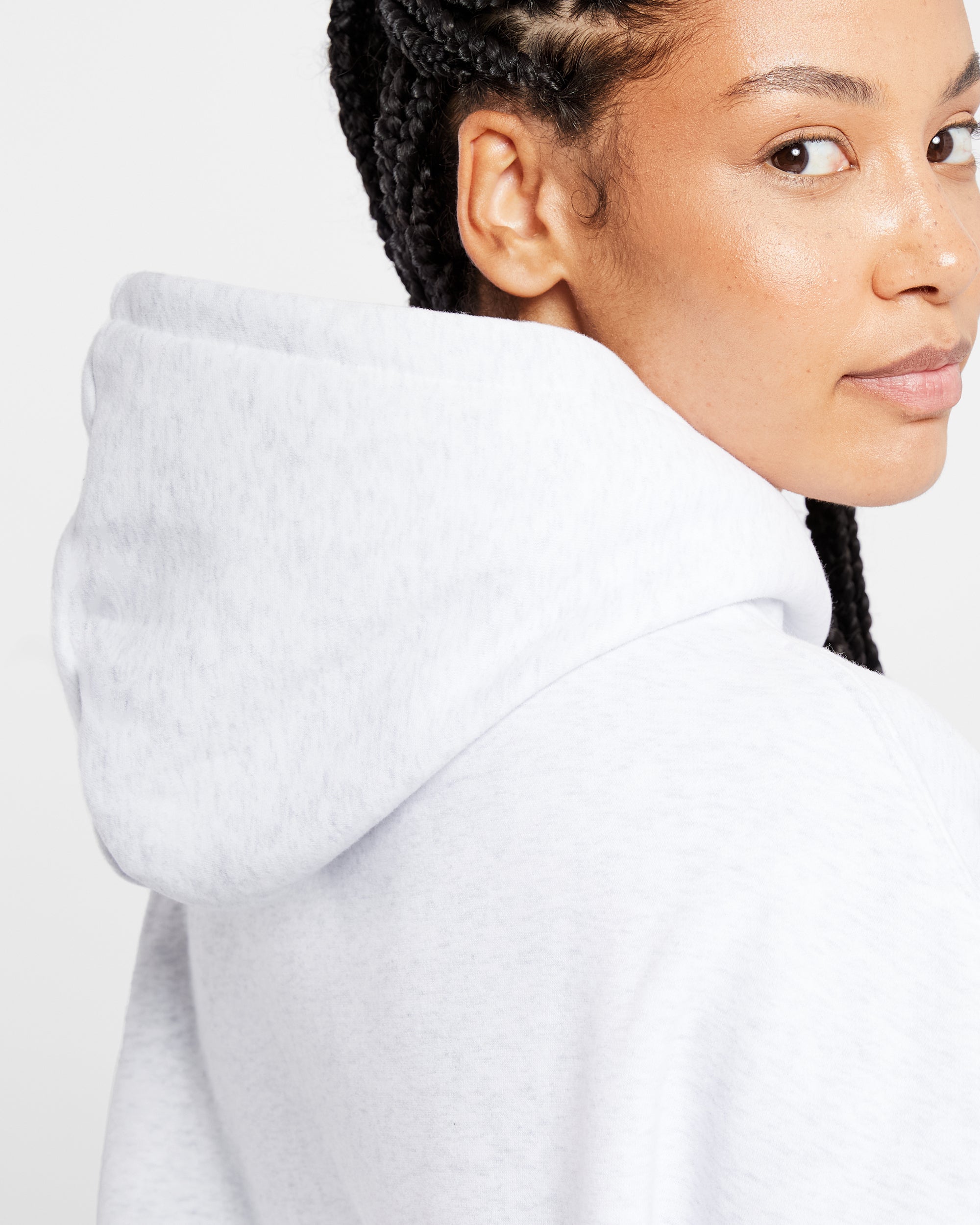 Varsity Oversized Hoodie - Heather Grau