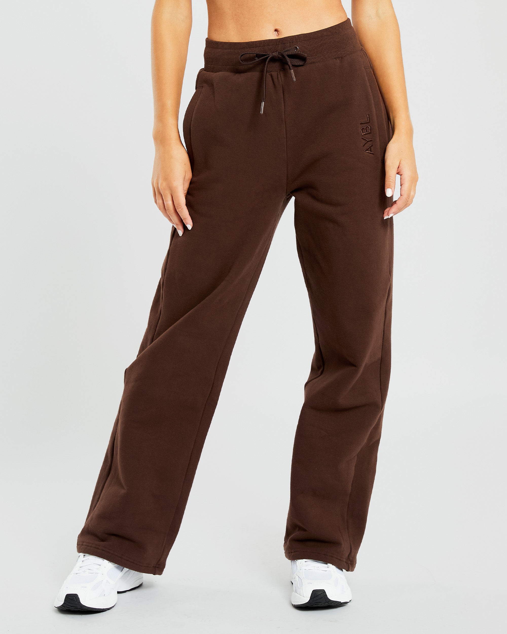 Everyday Relaxed Straight Leg Joggers - Braun