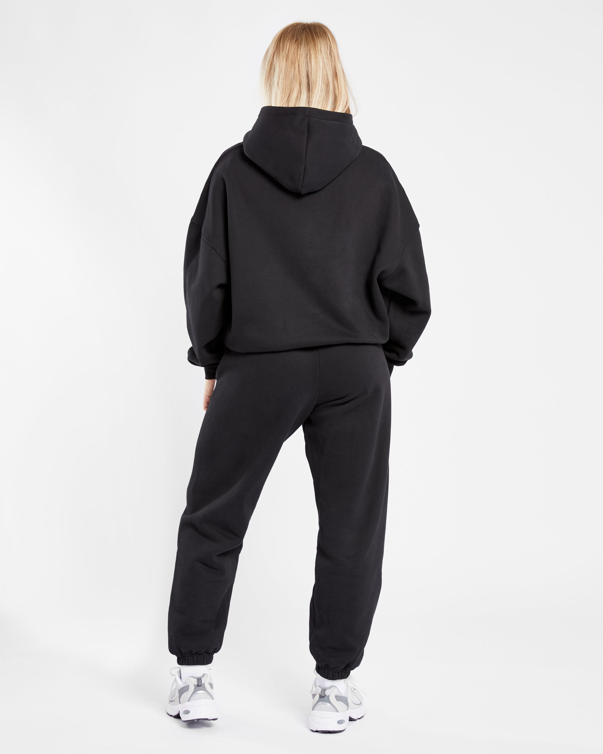 Varsity Oversized Hoodie - Schwarz