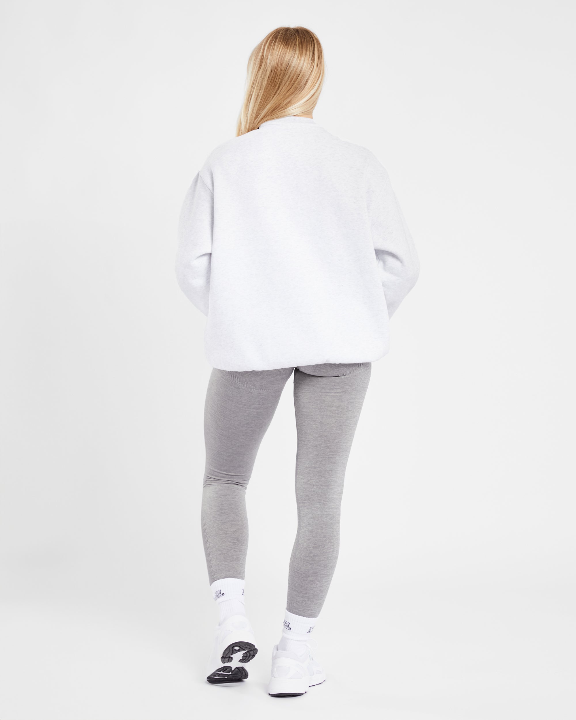 Varsity Oversized Sweatshirt - Heather Grau