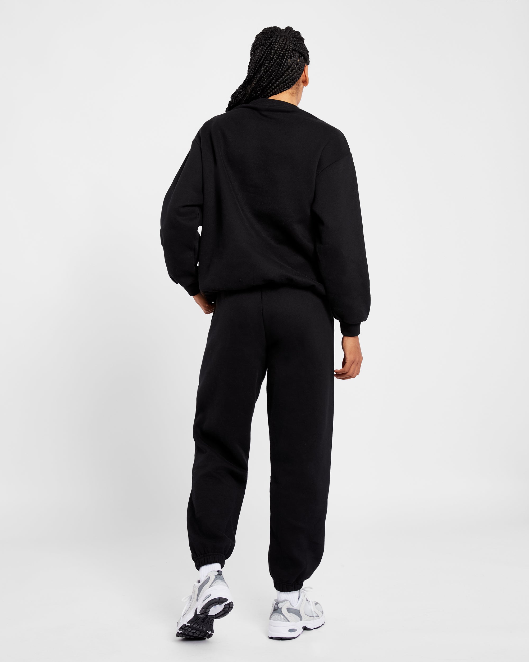 Varsity Oversized Joggers - Schwarz