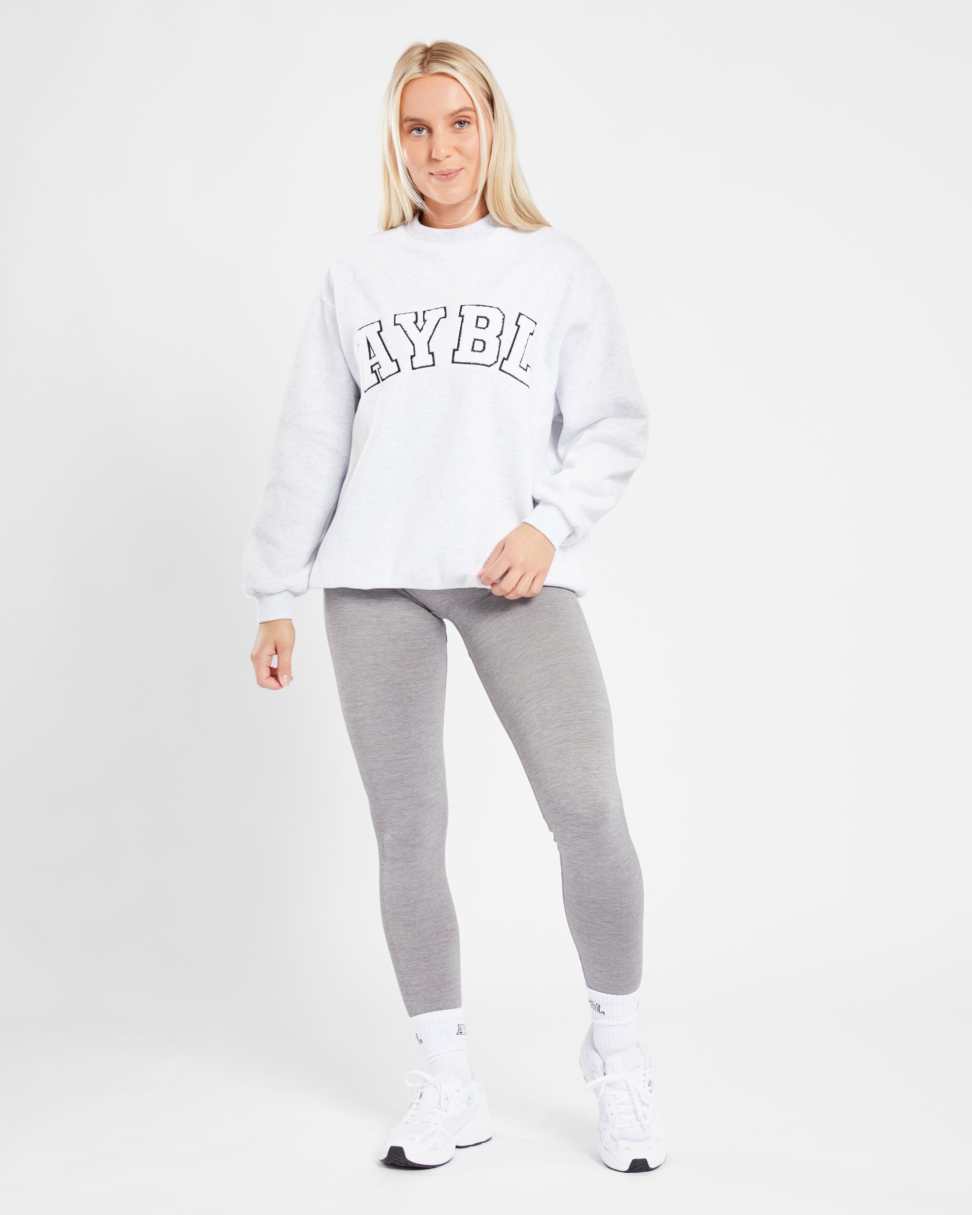 Varsity Oversized Sweatshirt - Heather Grau