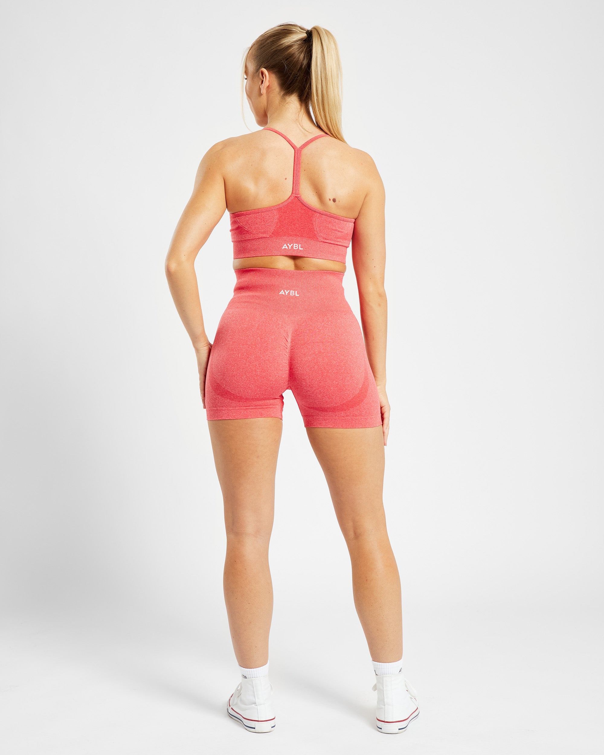 Empower Seamless Shorts - Coral Rot Marl