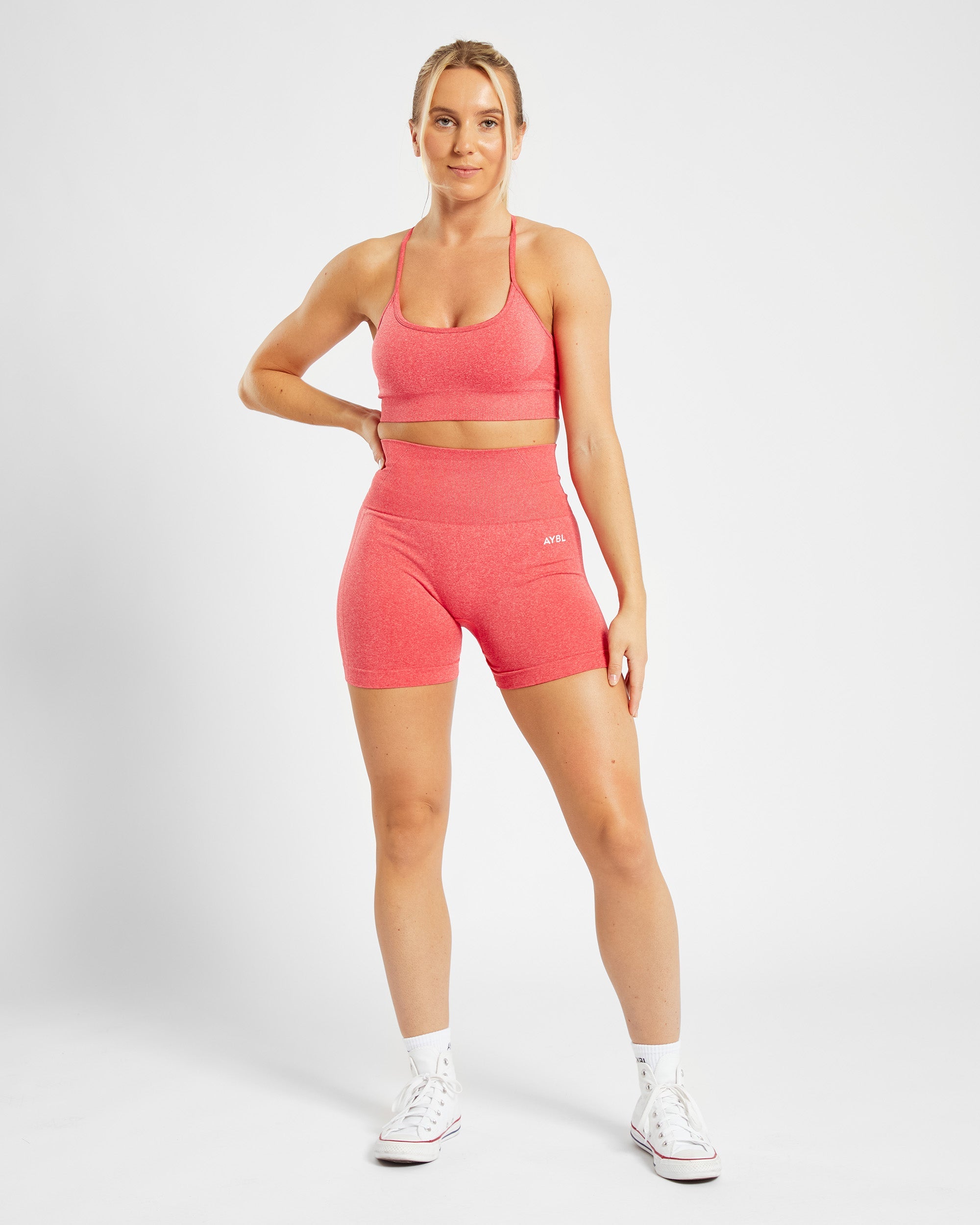 Empower Seamless Shorts - Coral Rot Marl