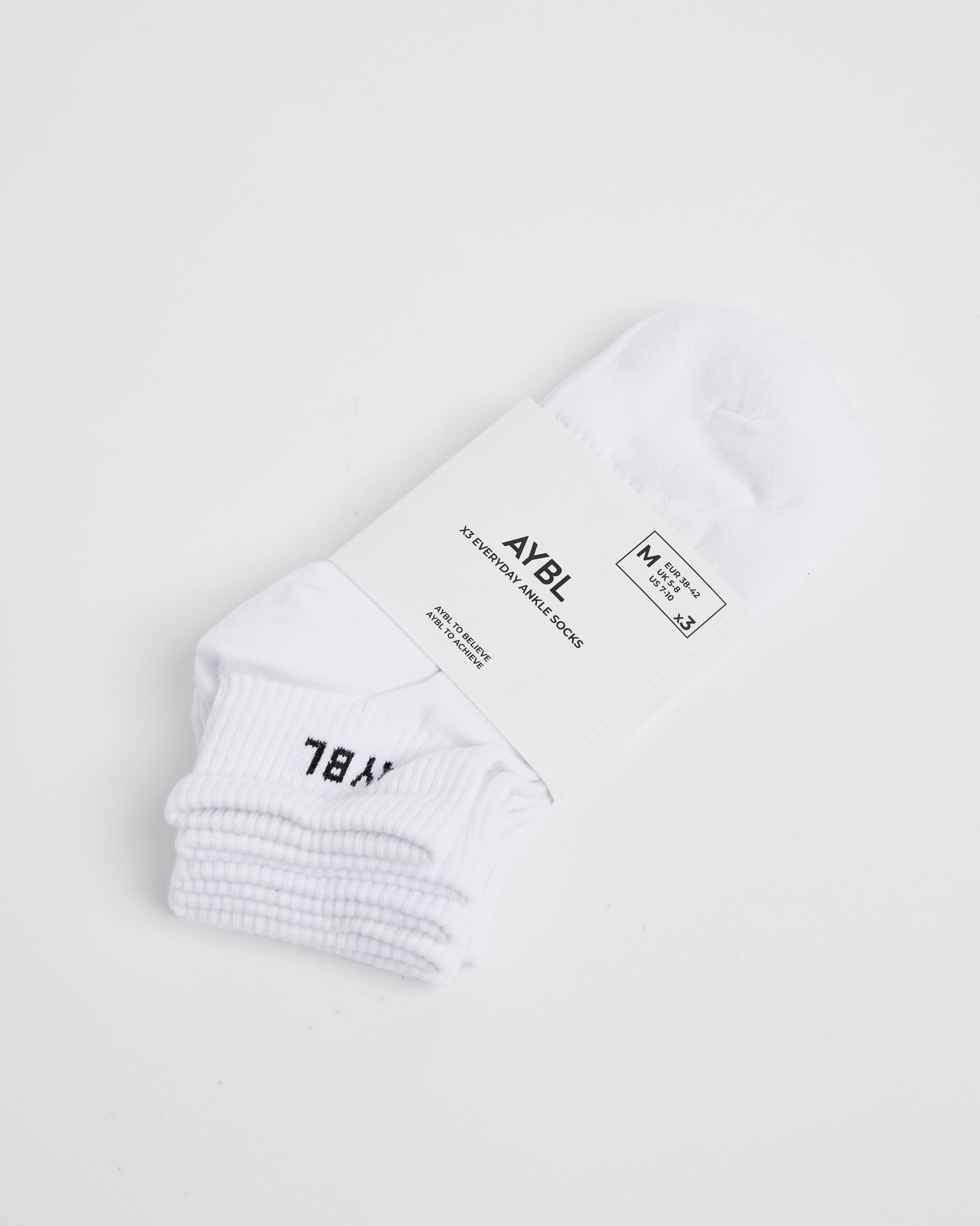 Everyday Ankle Socks (3 Pack) - Weiß