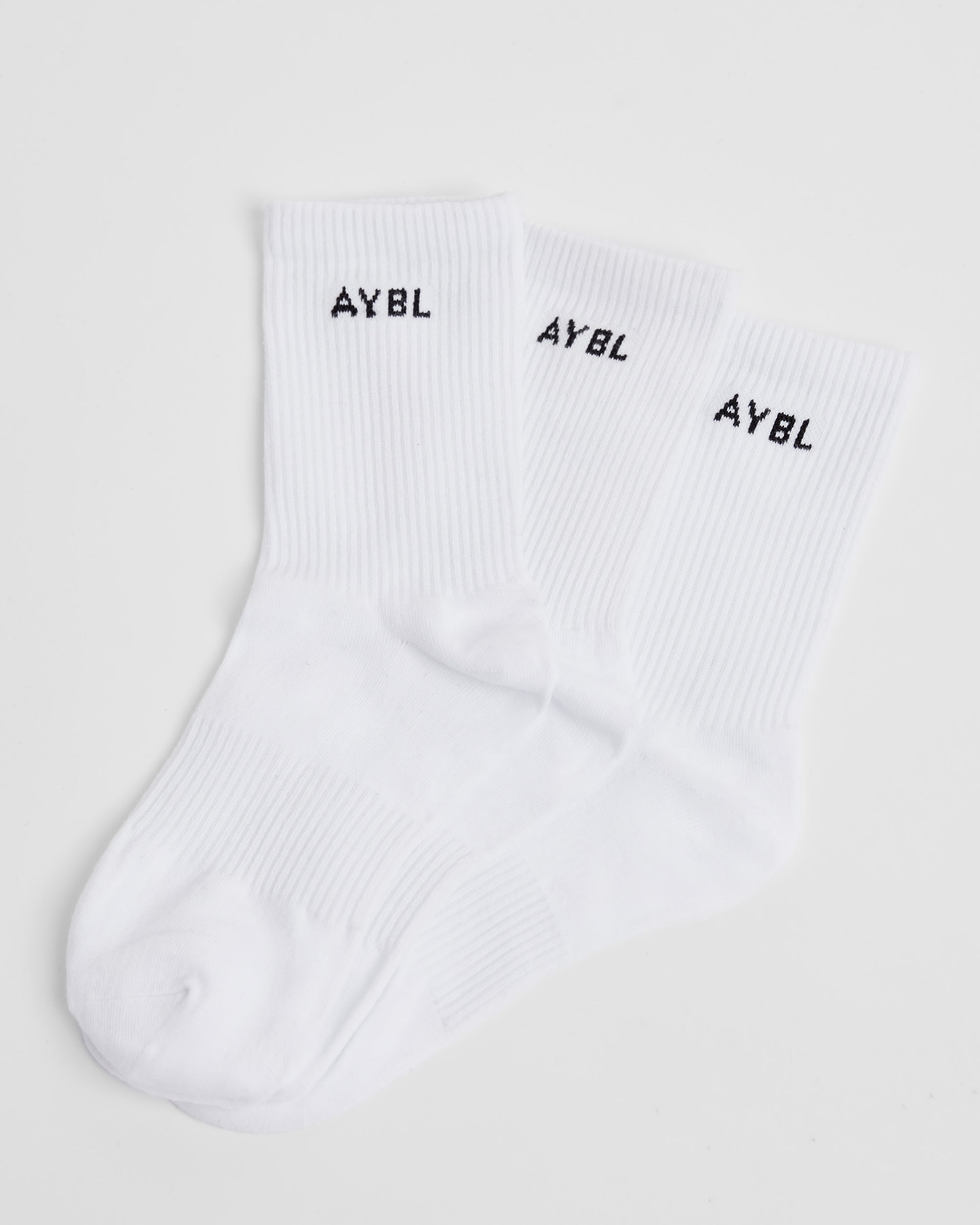 Everyday Crew Socks (3 Pack) - Weiß