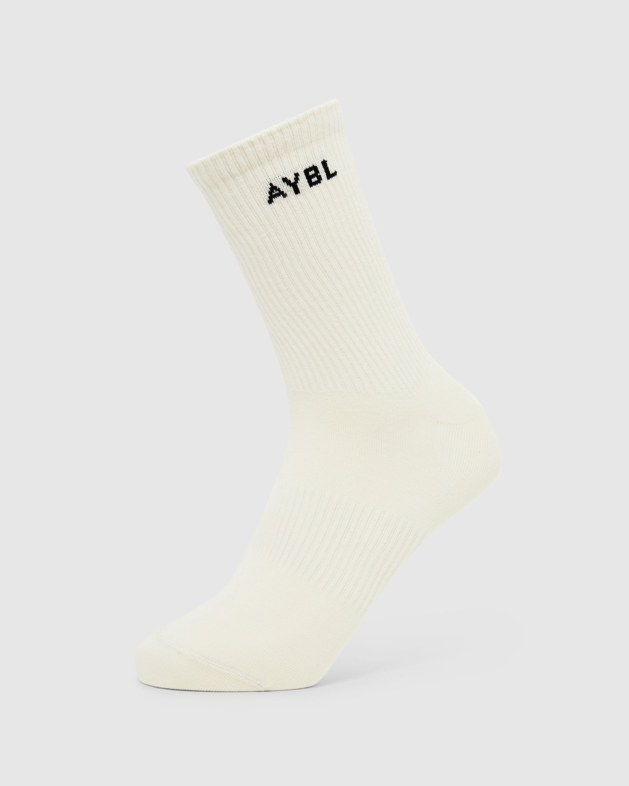 Everyday Crew Socks (3 Pack) - Black/White/Cream