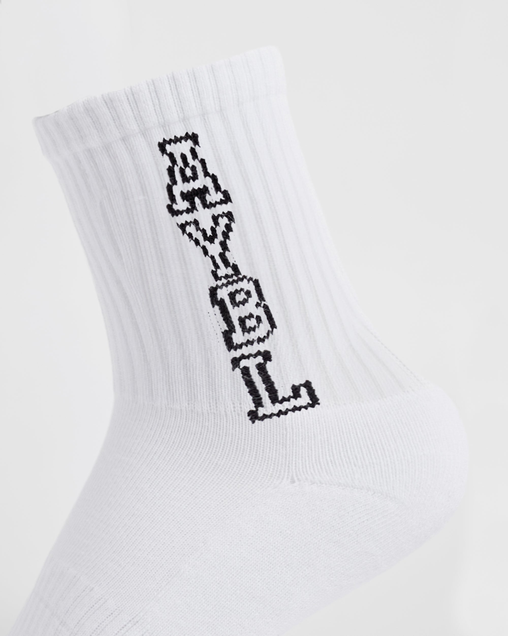 Varsity Vertical Crew Socks - Weiß