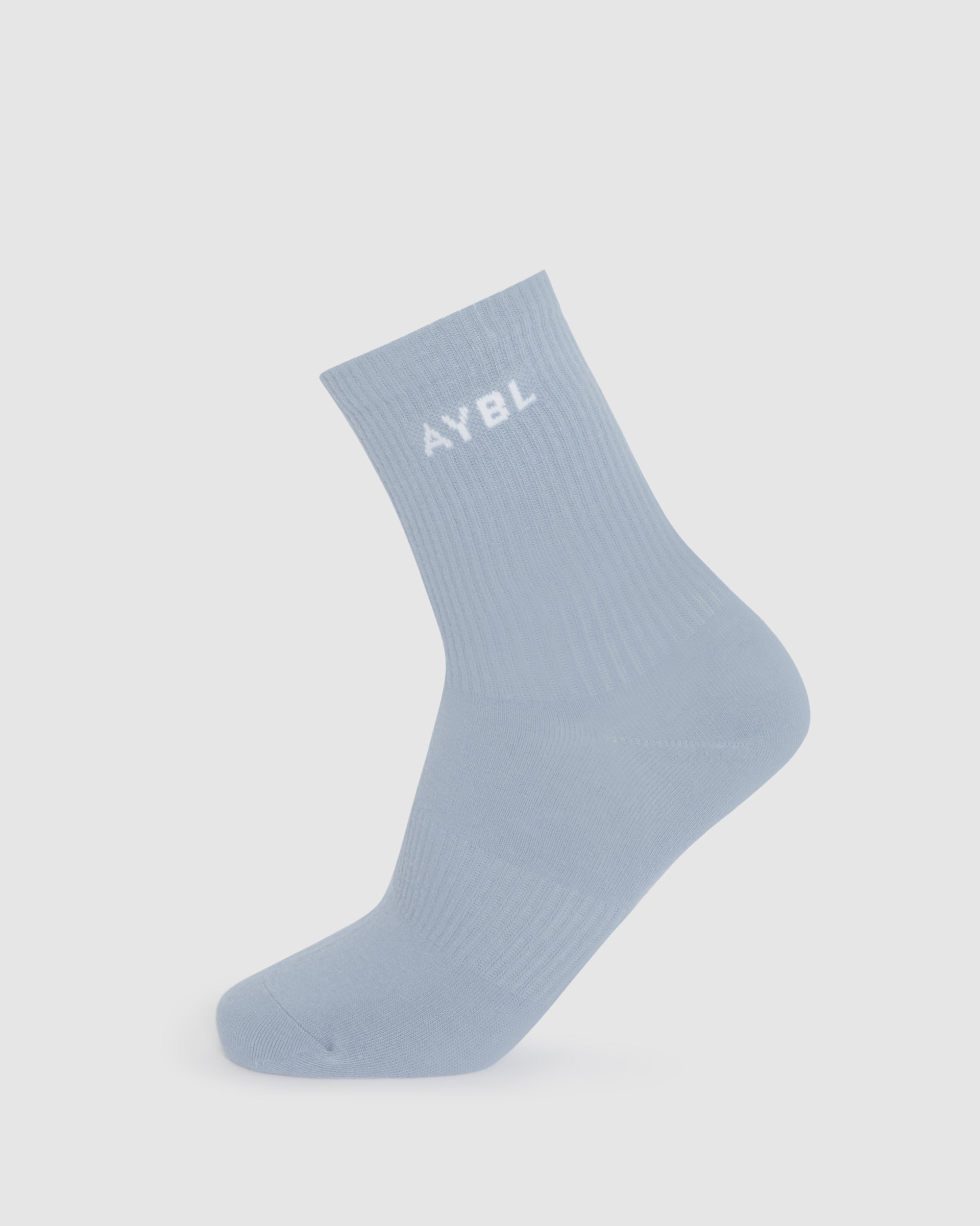 Everyday Crew Socks (3 Pack) - Slate Blau/Light Blau/Weiß