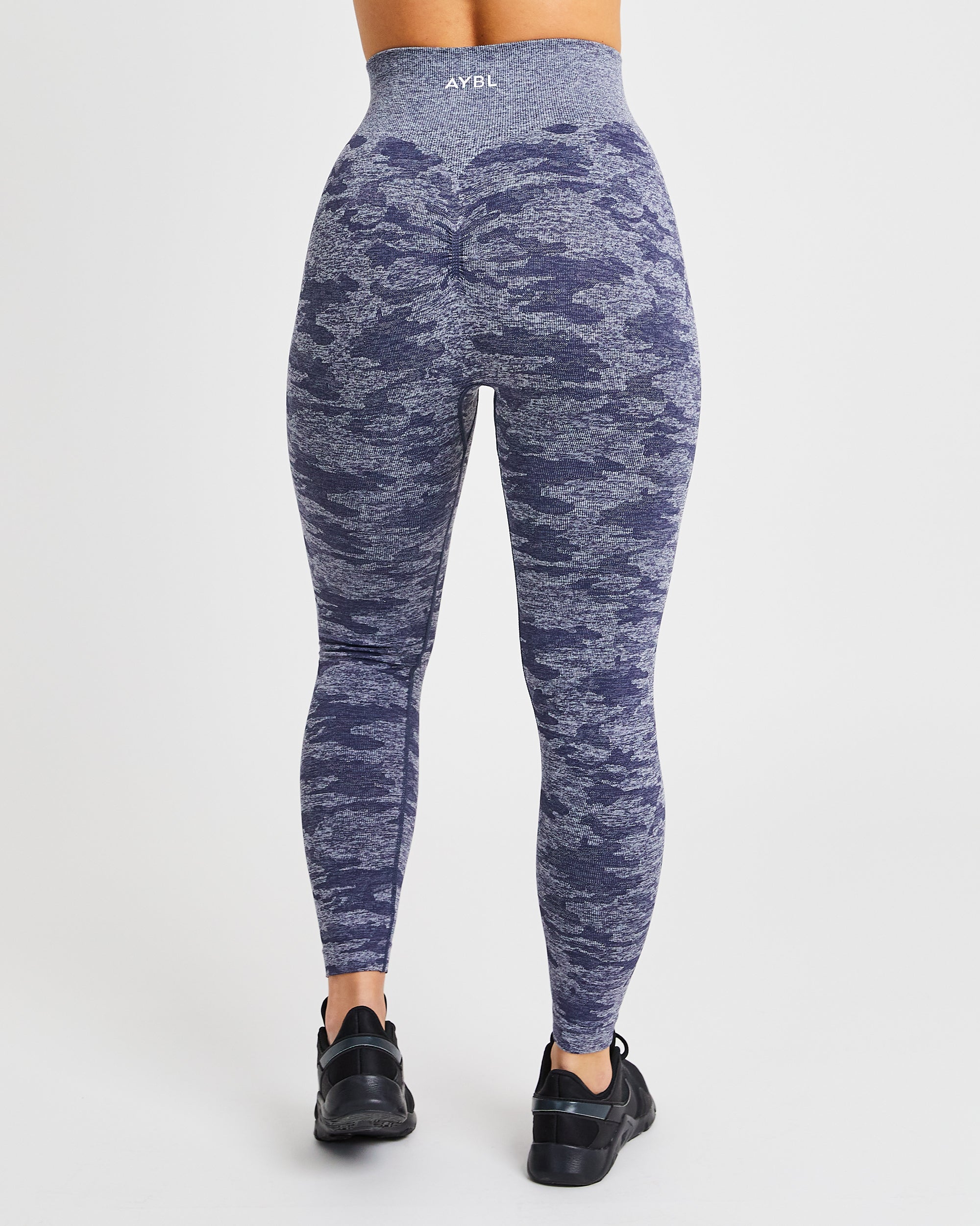 Evolve Camo Seamless Leggings - Navy