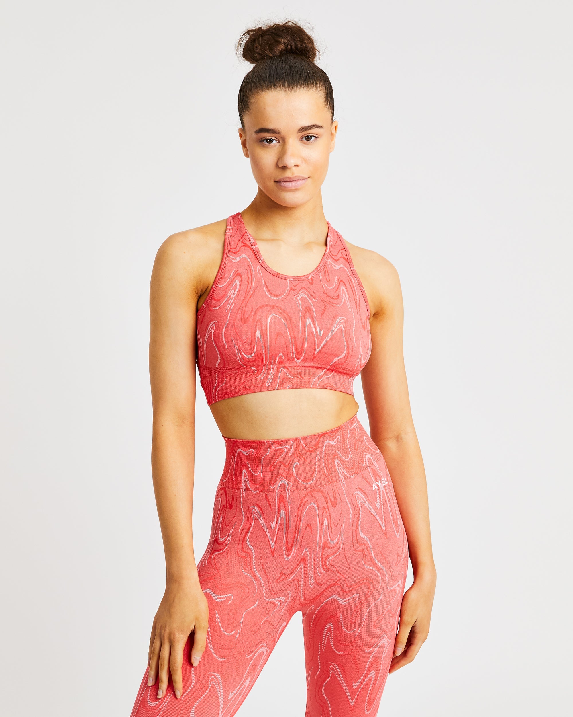 Velocity Seamless Sports Bra - Coral