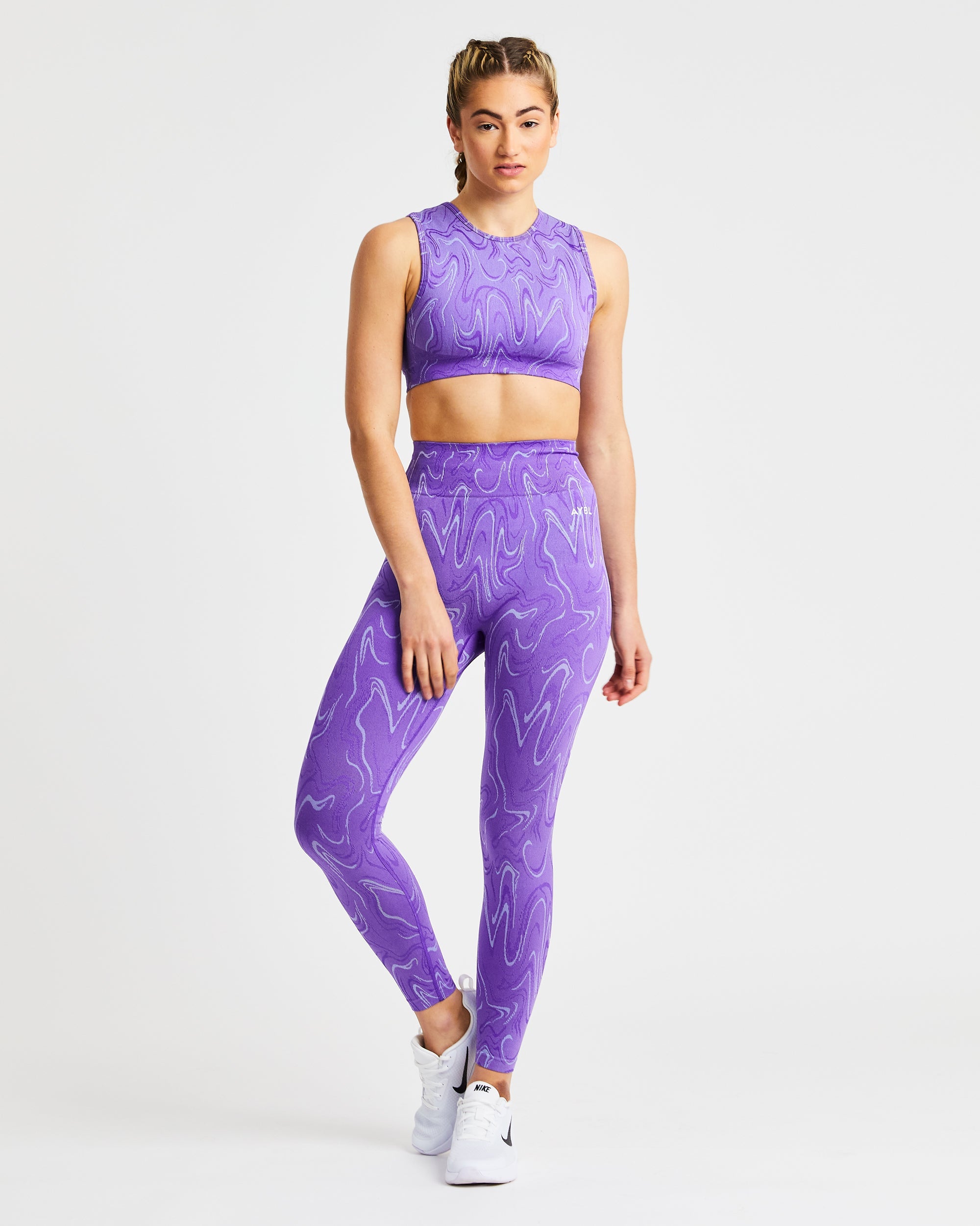 Velocity Seamless Crop Vest - Lila