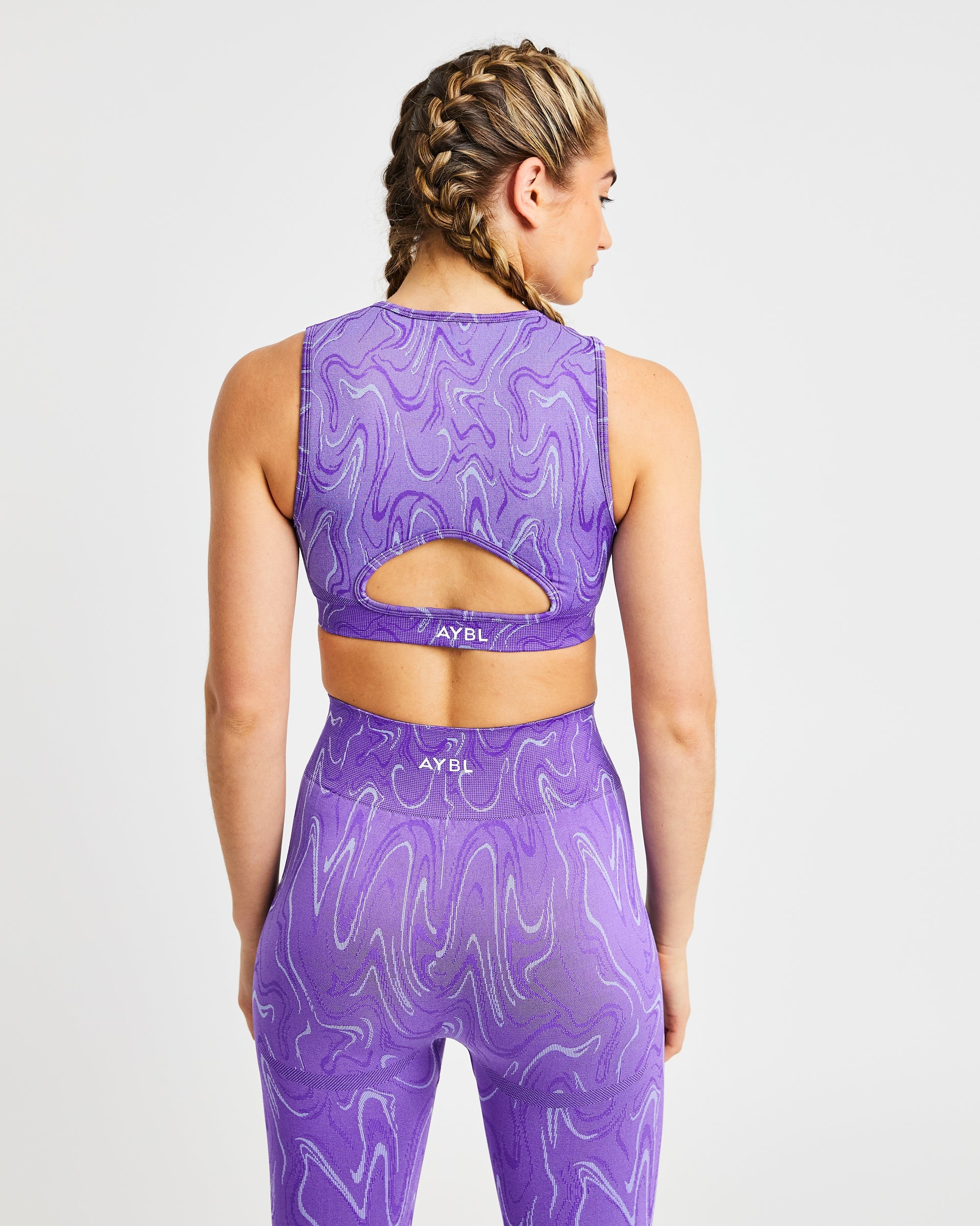 Velocity Seamless Crop Vest - Lila