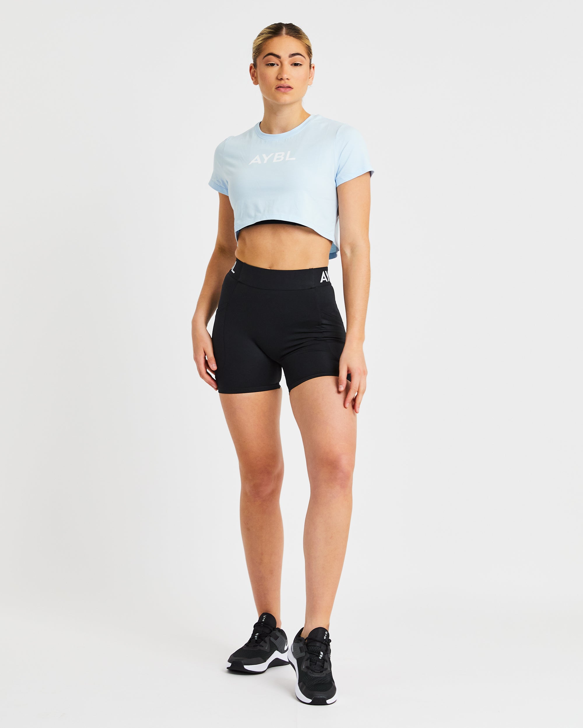 Crop T Shirt - Blau