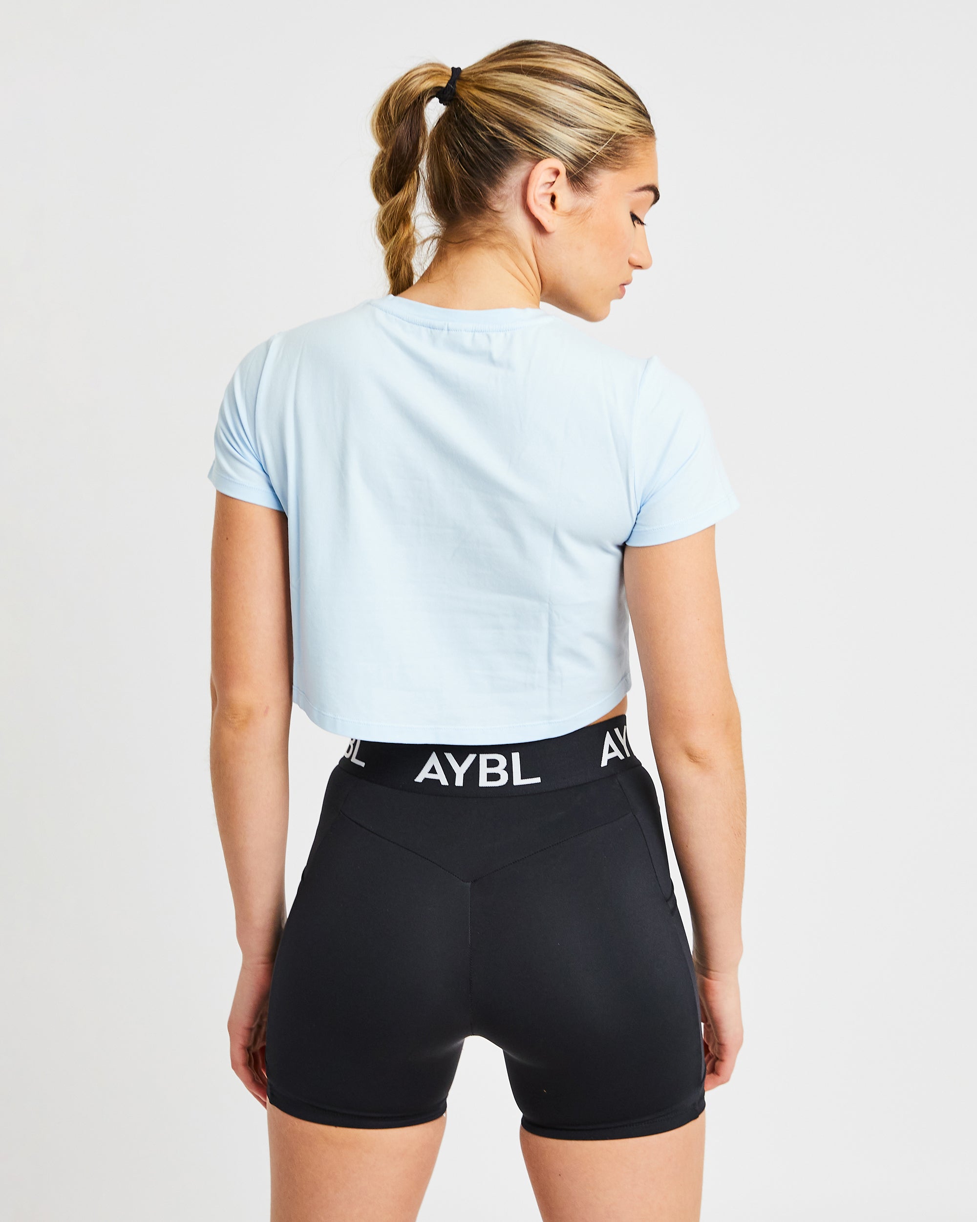 Crop T Shirt - Blau