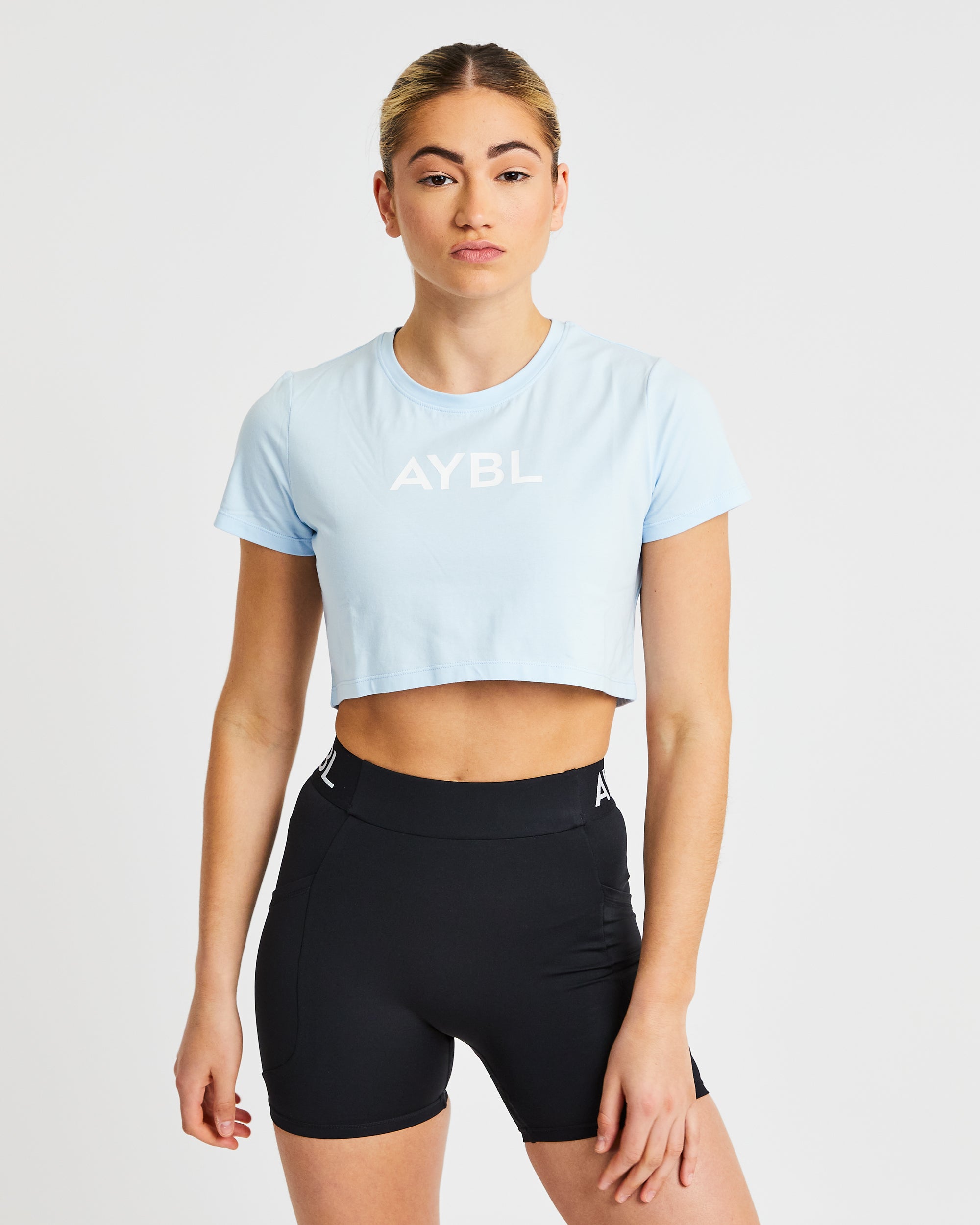 Crop T Shirt - Blau