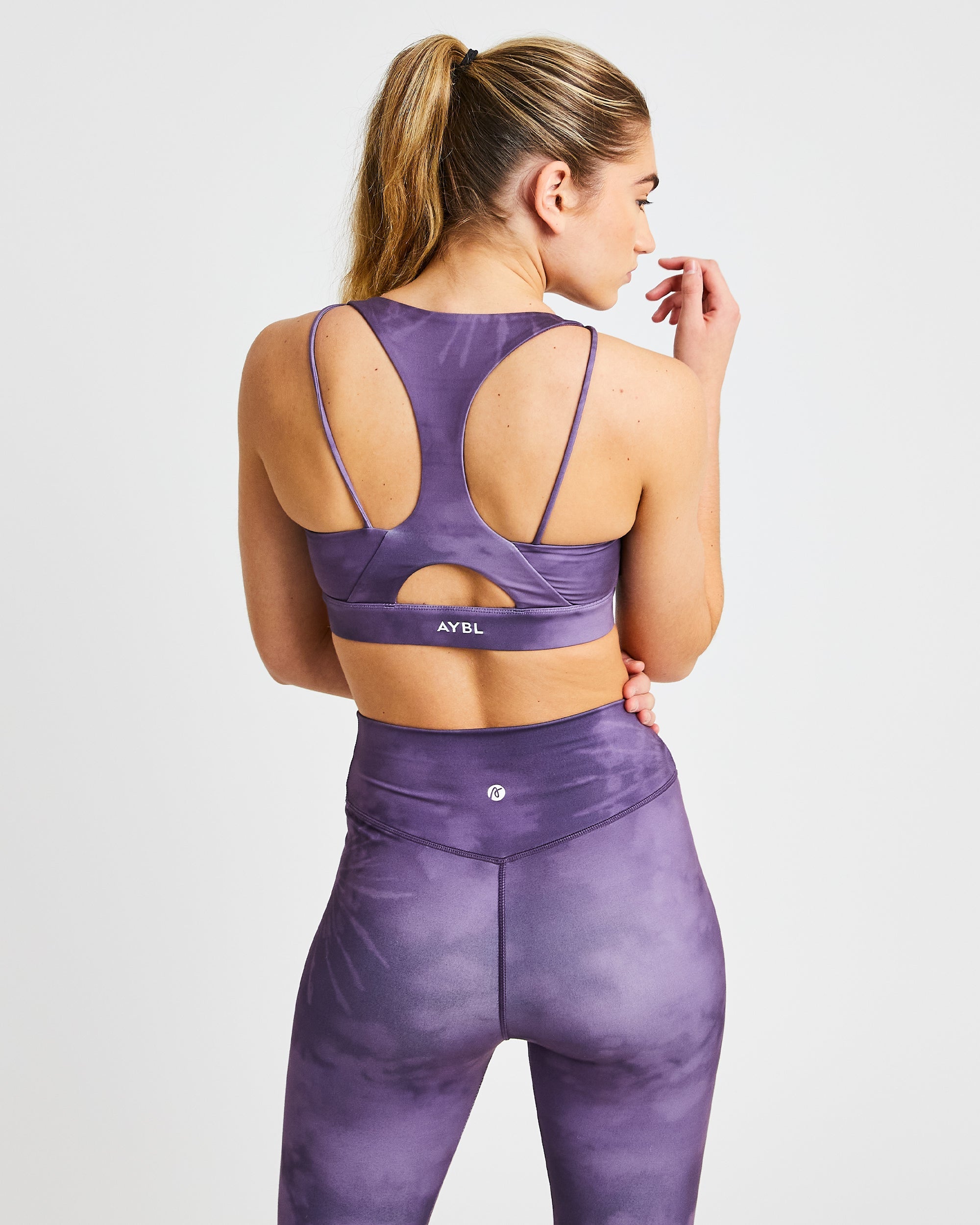 Core Sports Bra - Lila Tie Dye