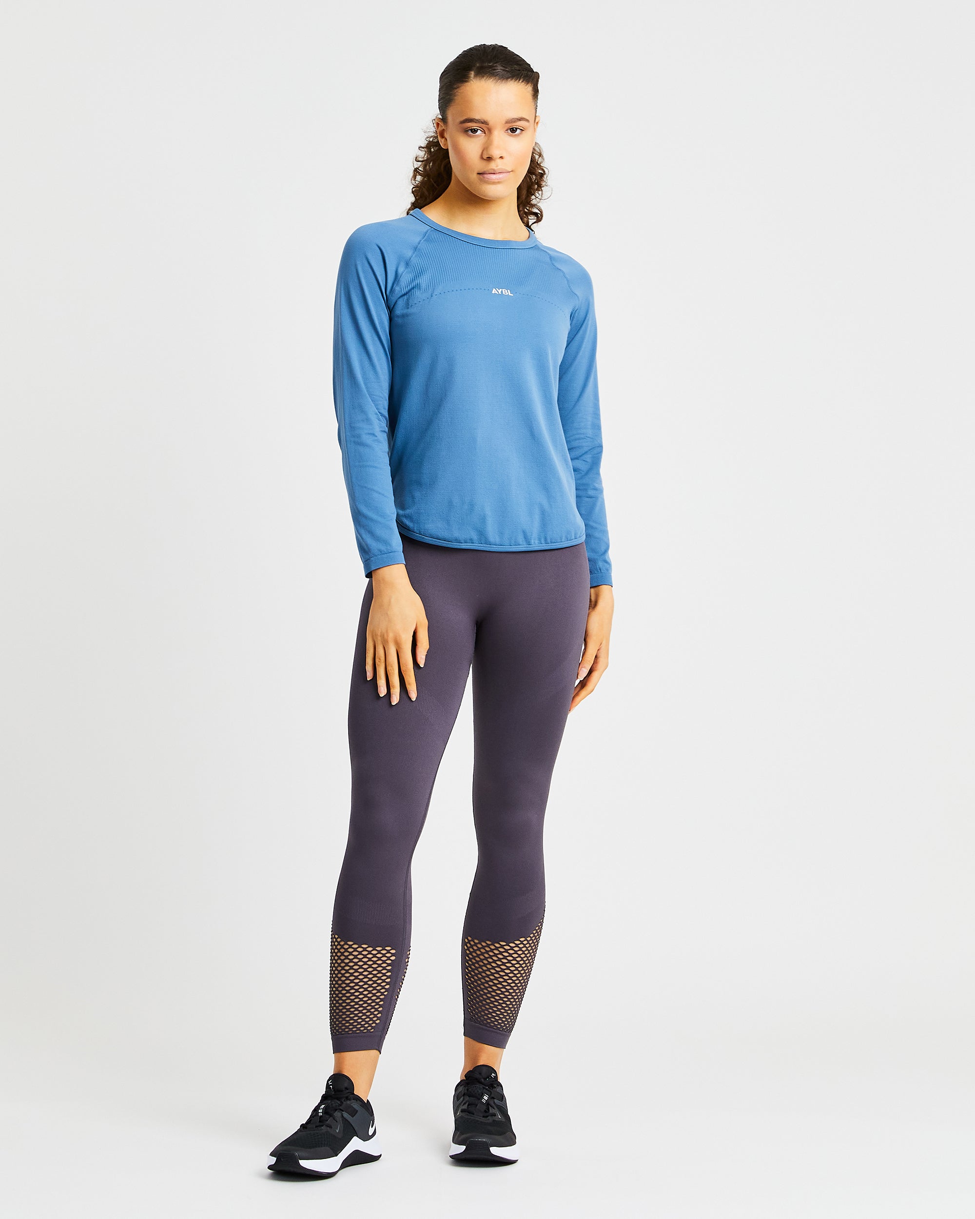 Reform Seamless Long Sleeve T Shirt - Petrol Blau