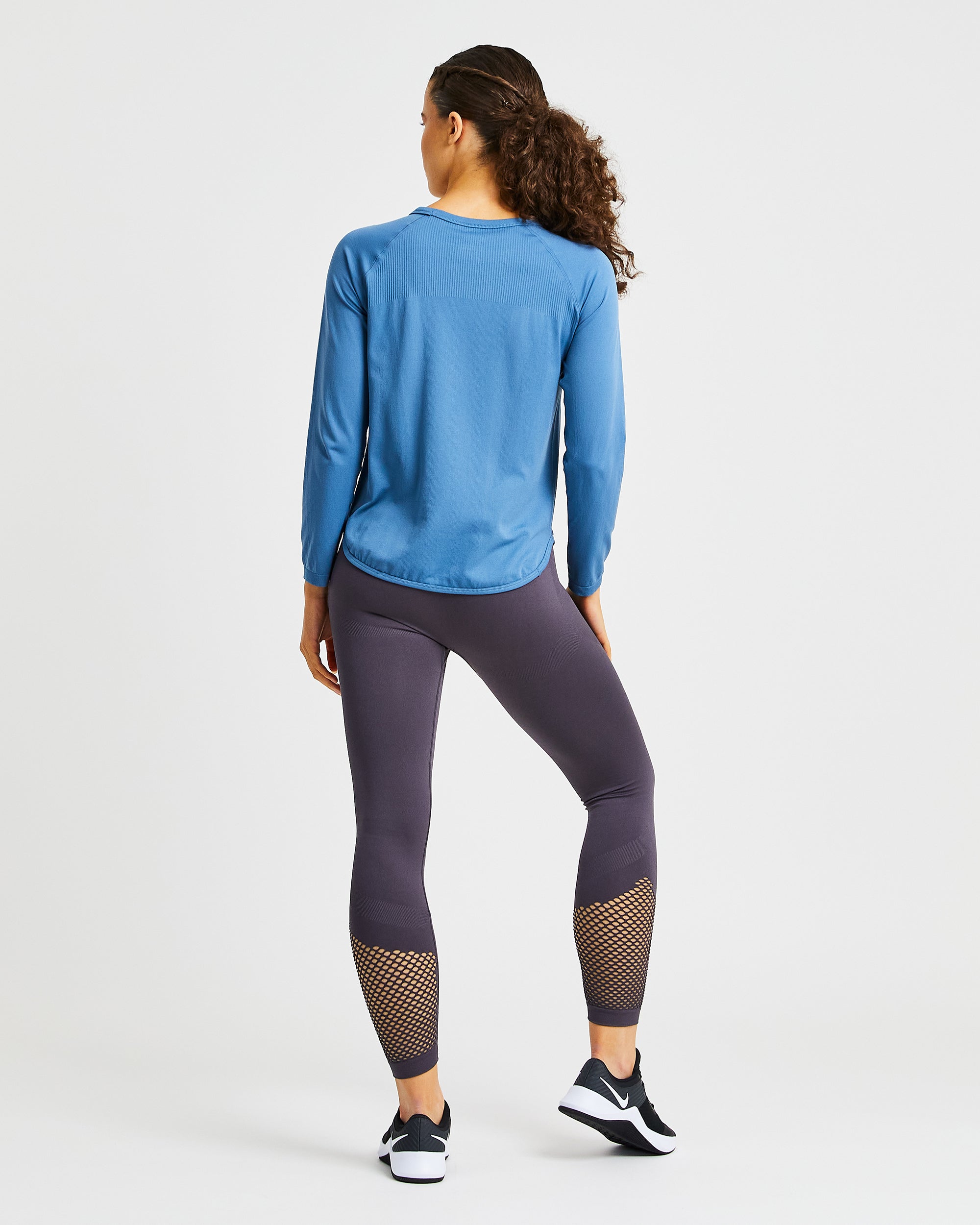 Reform Seamless Long Sleeve T Shirt - Petrol Blau