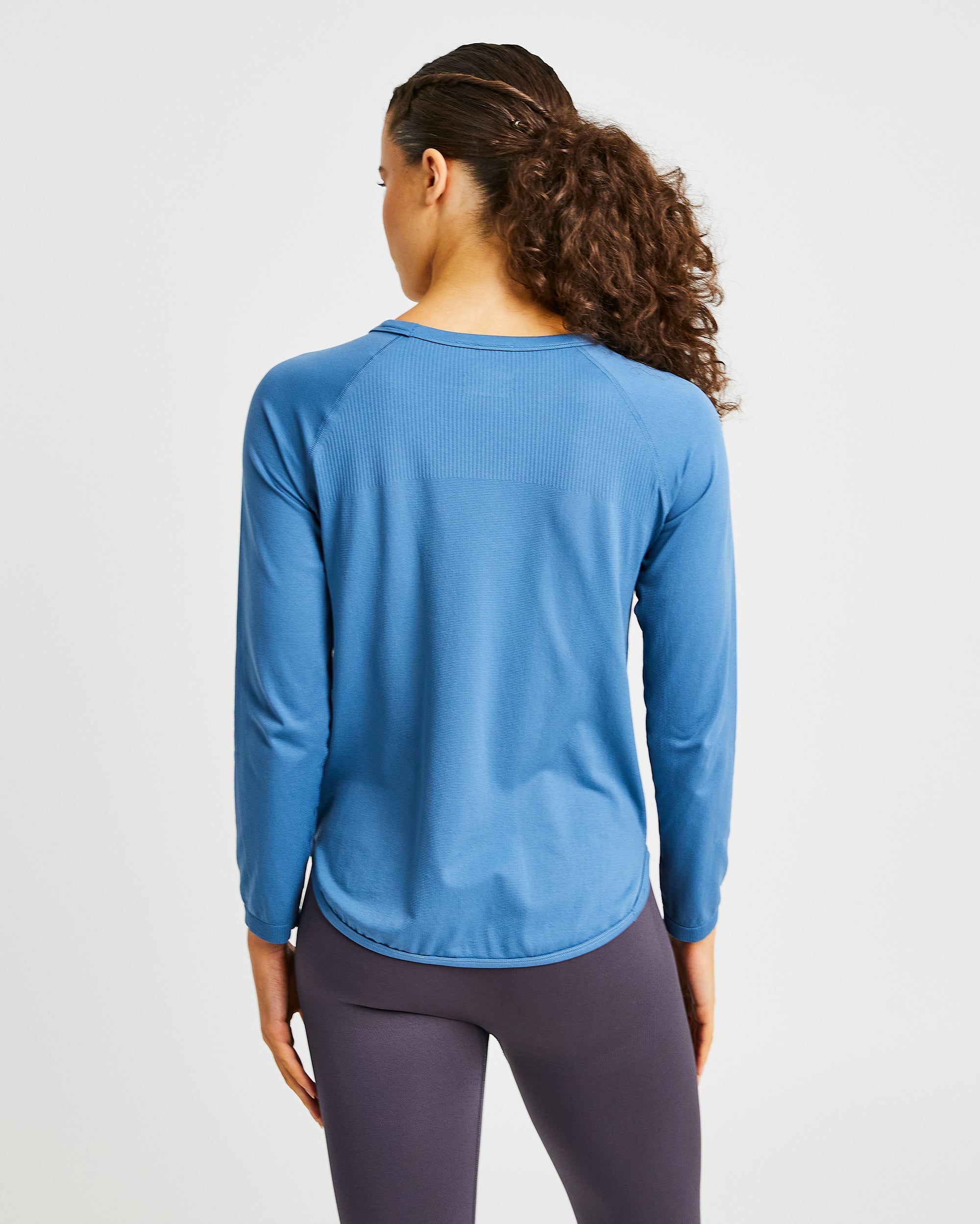 Reform Seamless Long Sleeve T Shirt - Petrol Blau